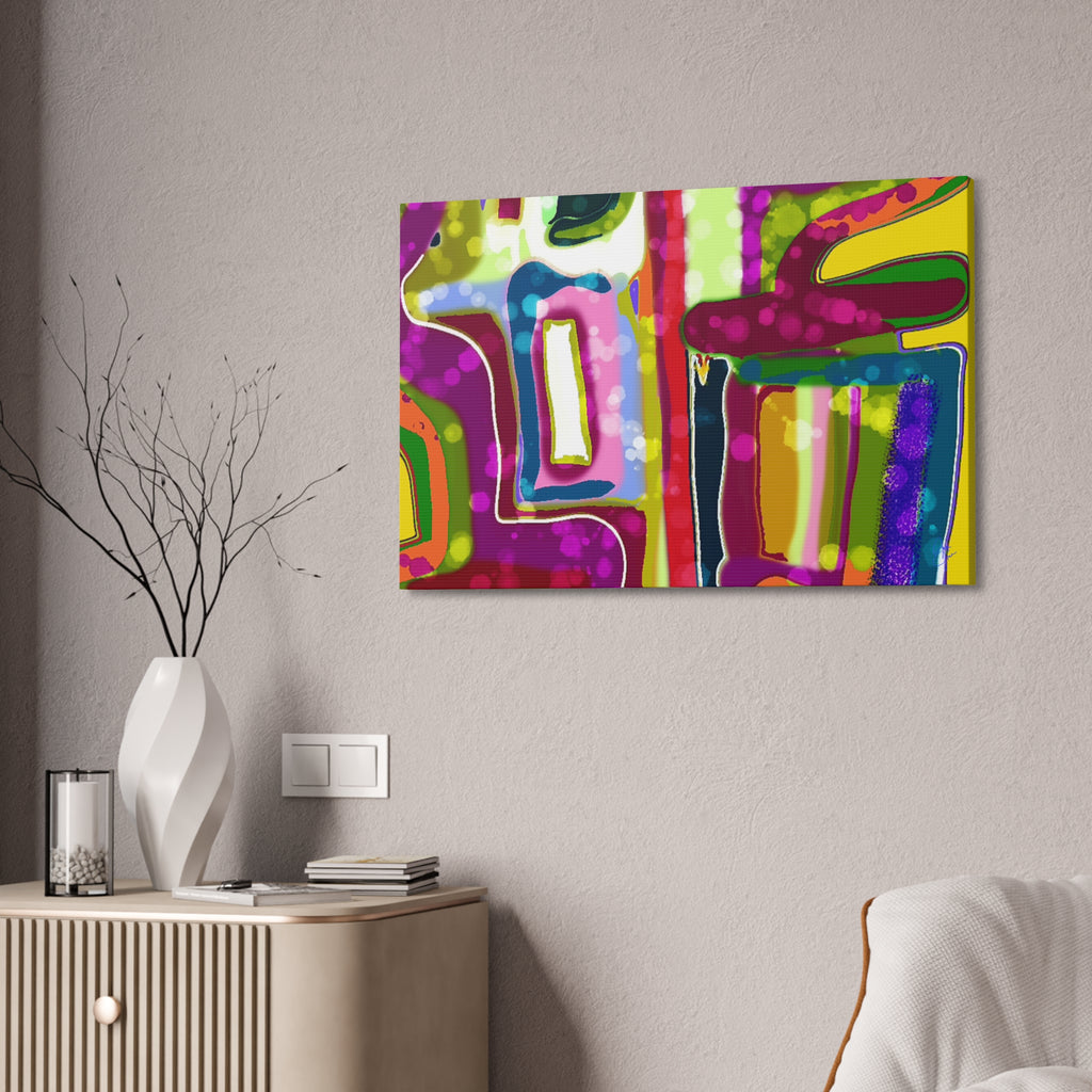 Abstract Colorburst Canvas – Vibrant Pop Art Wall Decor