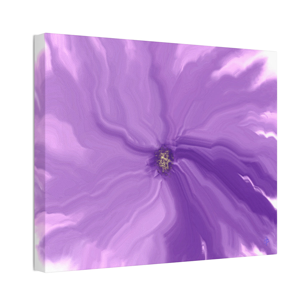 Abstract Purple Swirl Canvas Art – Stretched 1.5"