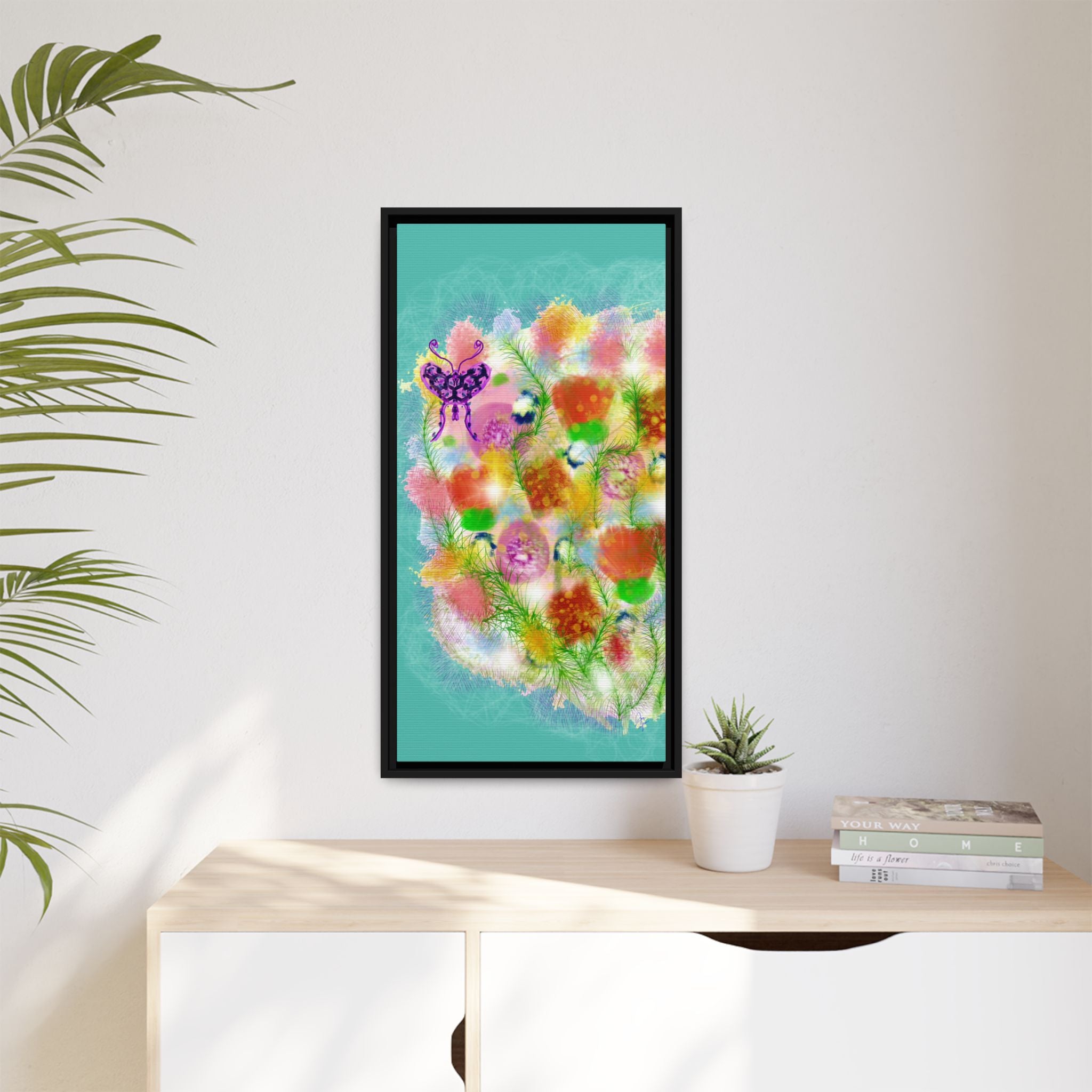 Matte Canvas, Framed (Multi-color)