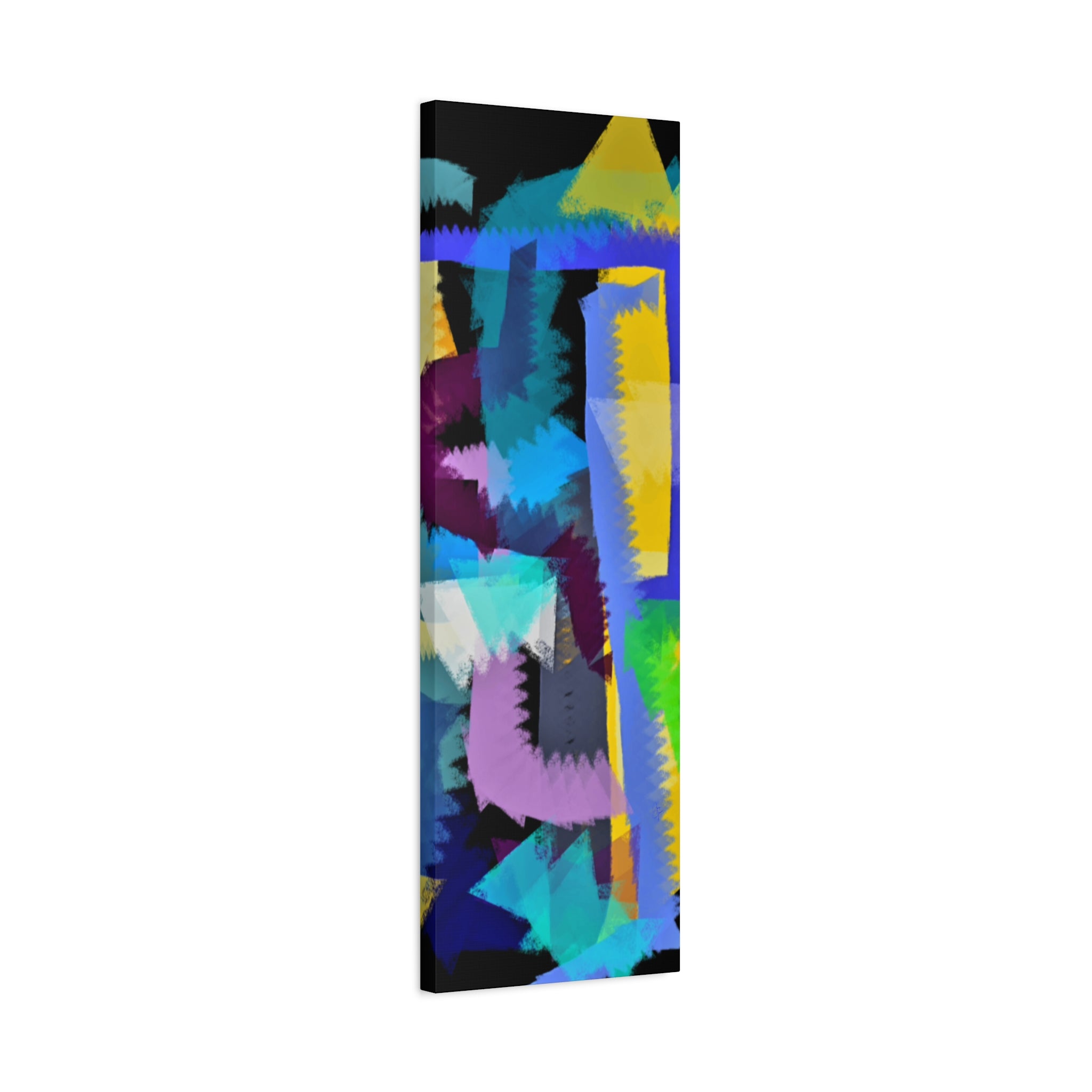 Abstract Color Burst Canvas Print — Vibrant Geometric Wall Art