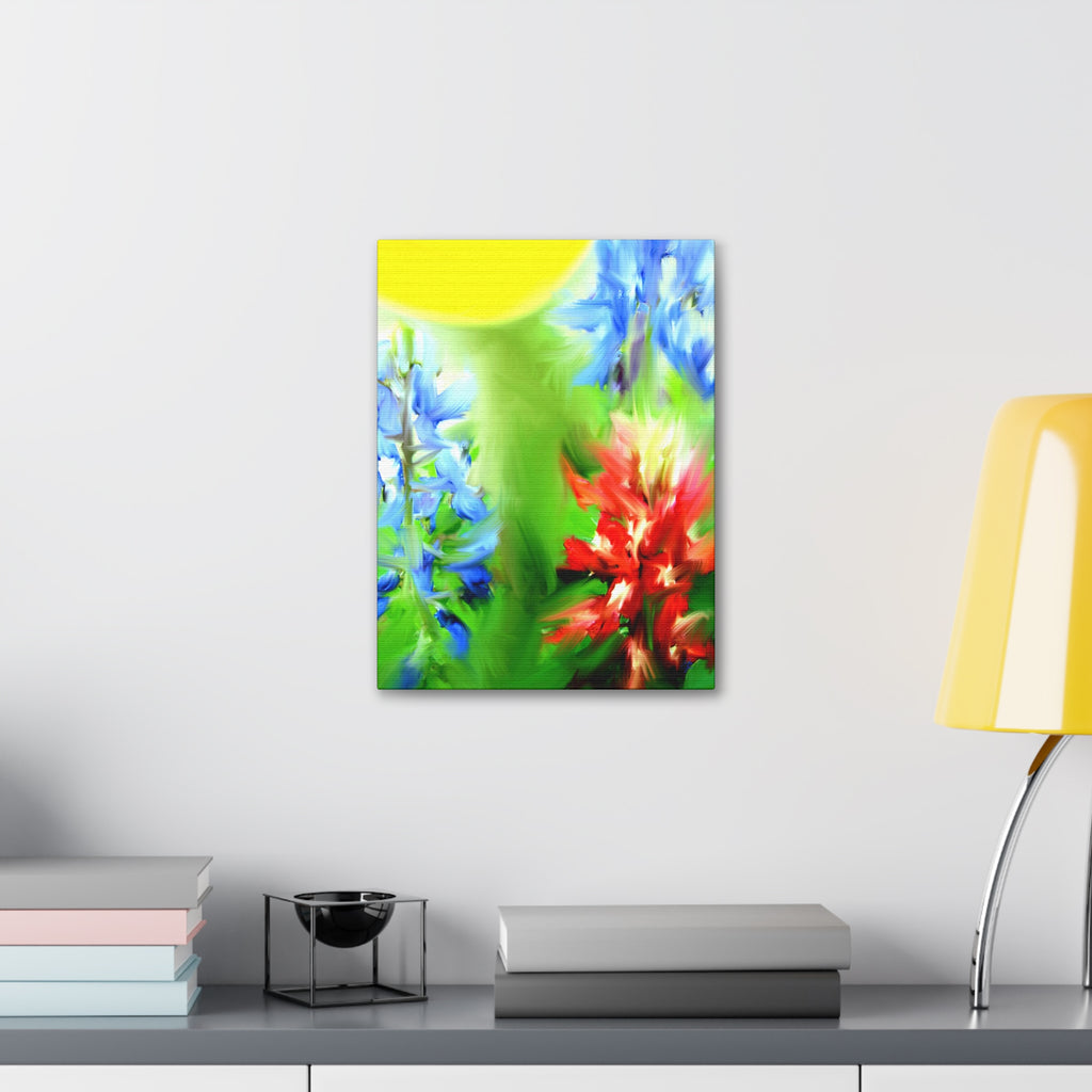 Texas Girl Bluebonnet Canvas