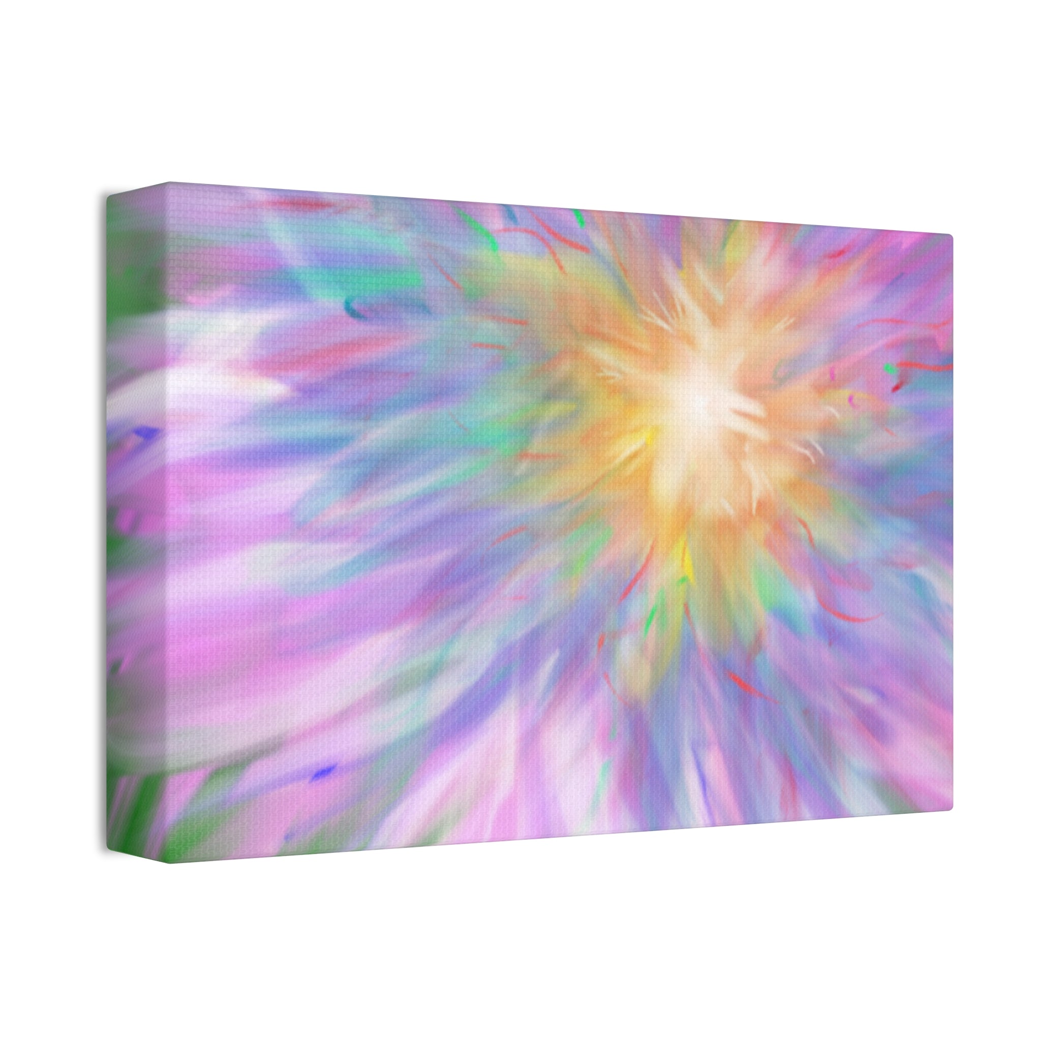 Vibrant Lilypad Stretched Canvas Wall Art