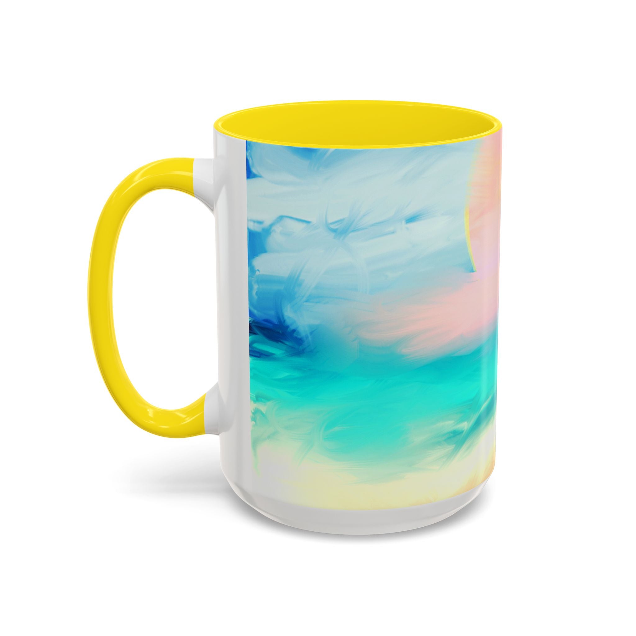 Beach Sunrise Accent Coffee Mug — Tropical Ocean Scene 11/15oz