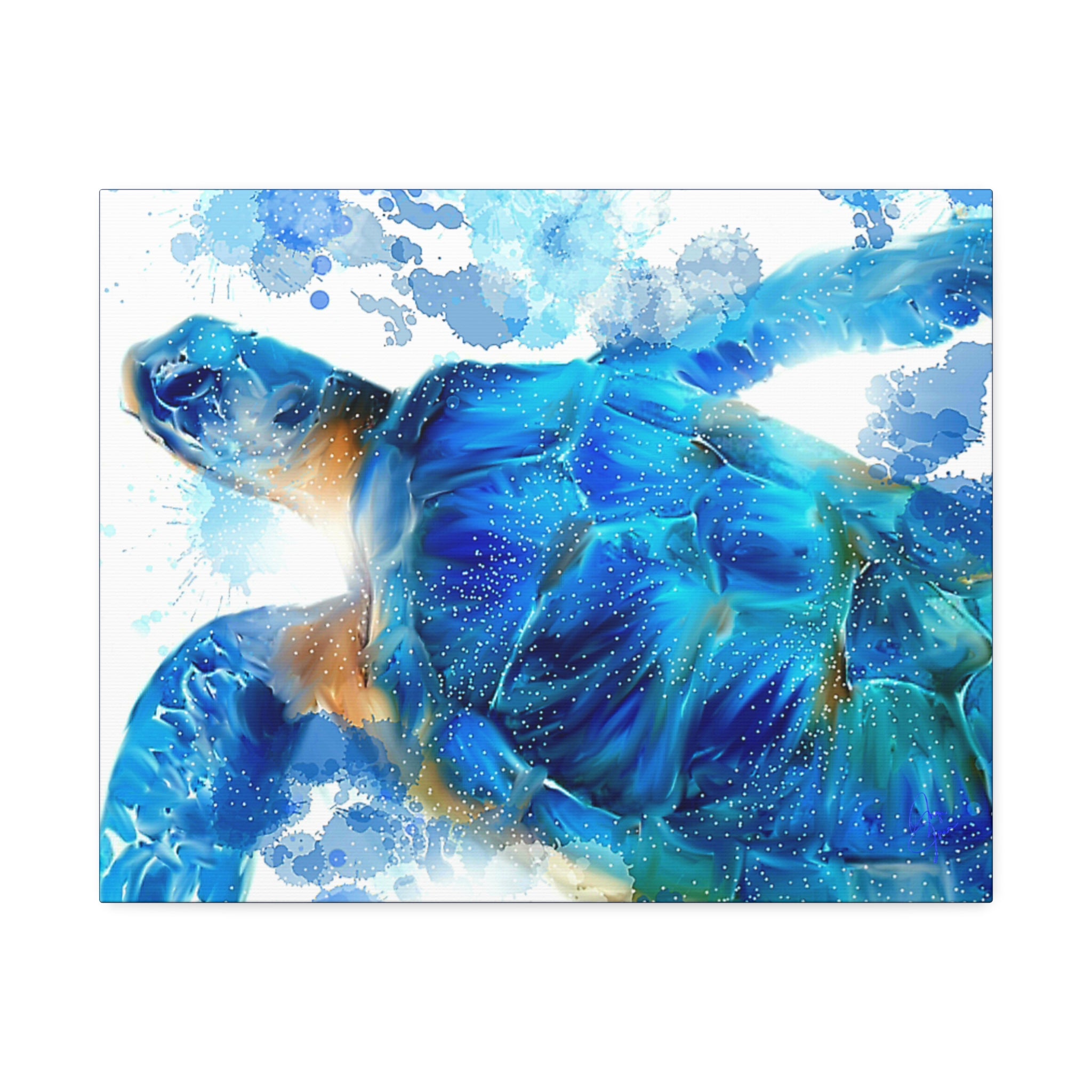 Sea Turtle Canvas Stretch — Stretched Canvas Wall Art (1.5")