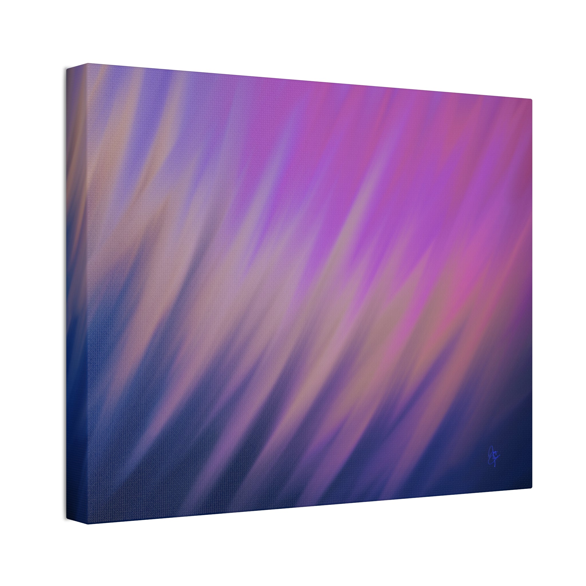 Abstract Purple Gradient Canvas Wall Art — Stretched 1.5"