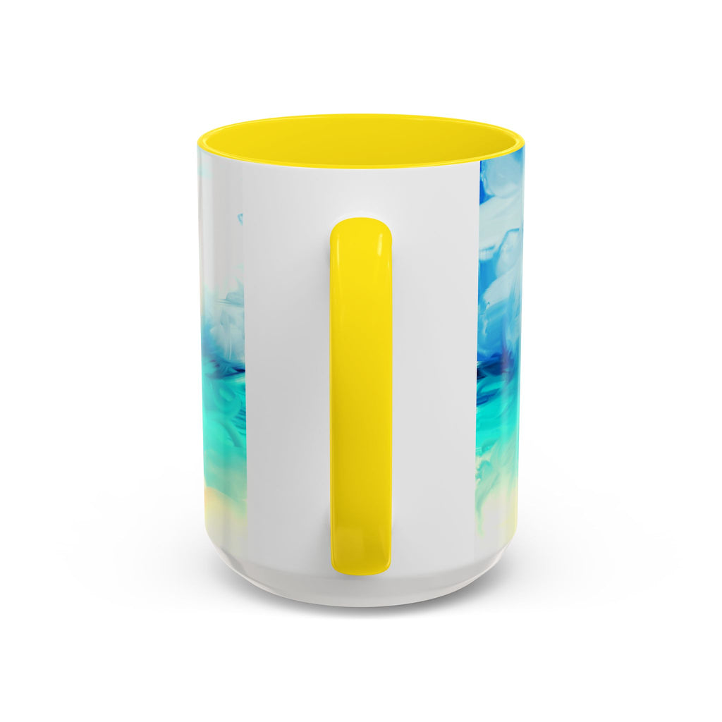 Beach Sunrise Accent Coffee Mug — Tropical Ocean Scene 11/15oz