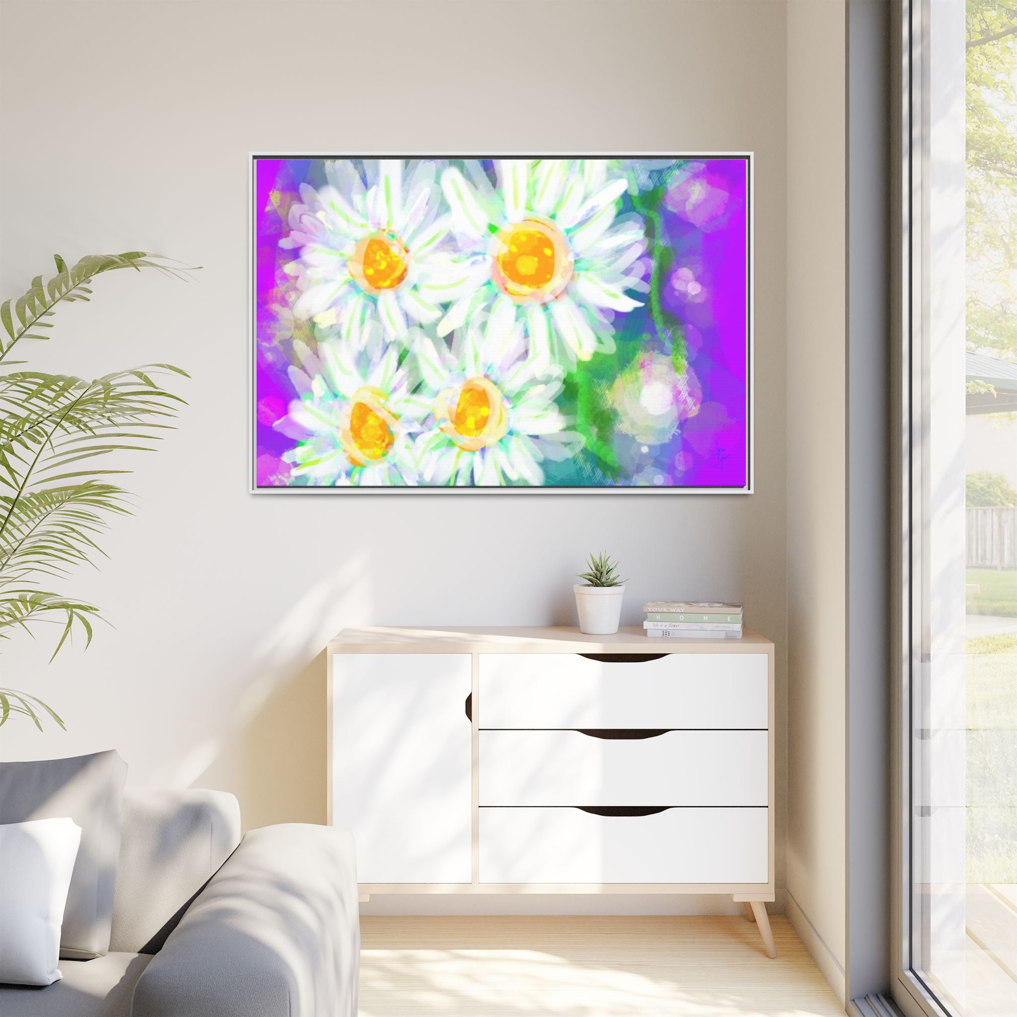 Matte Canvas, Framed (Multi-color)
