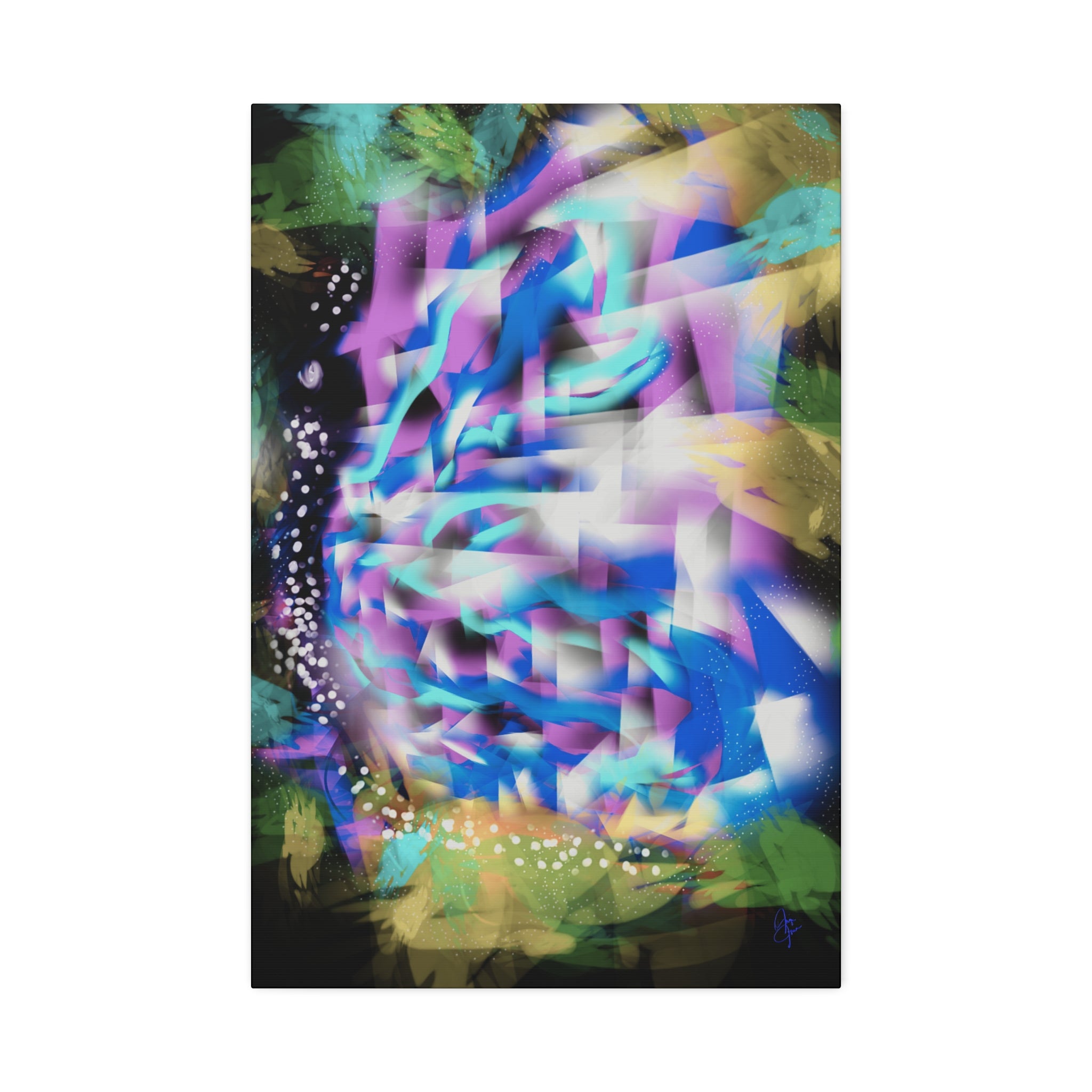 Geometric Butterfly Canvas Stretched 1.5"