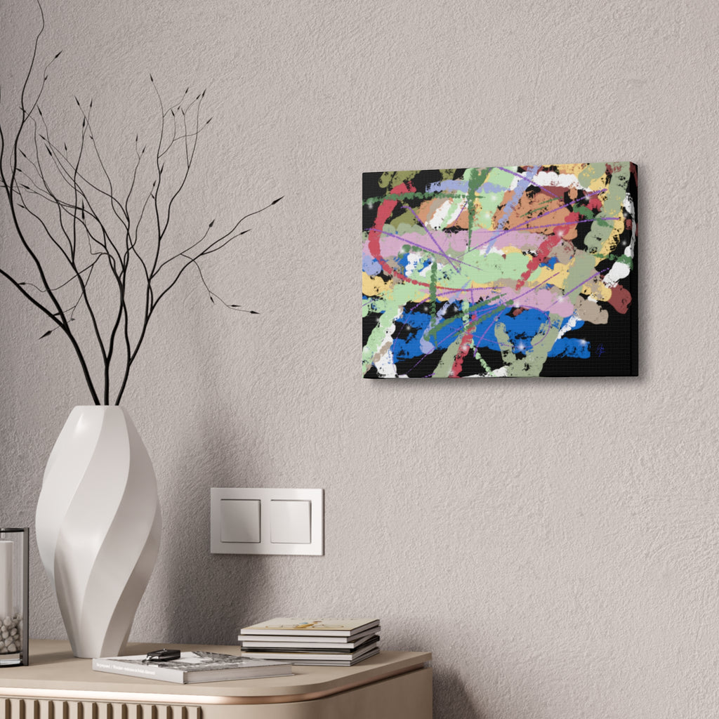 Abstract Color Splash Canvas Print — Vibrant Modern Wall Art (Stretched 1.5")