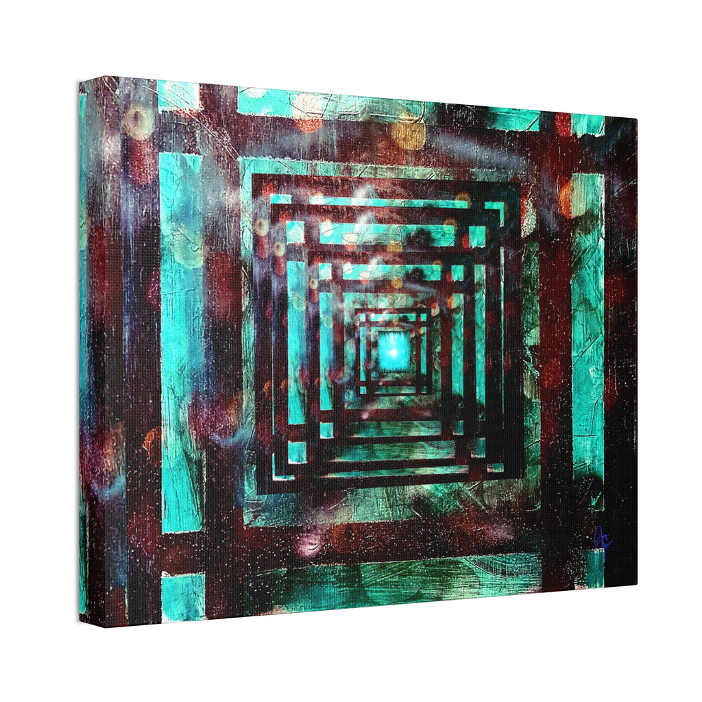 Inspirational Wall Art Canvas — "There's always a light at the end of the tunnel"