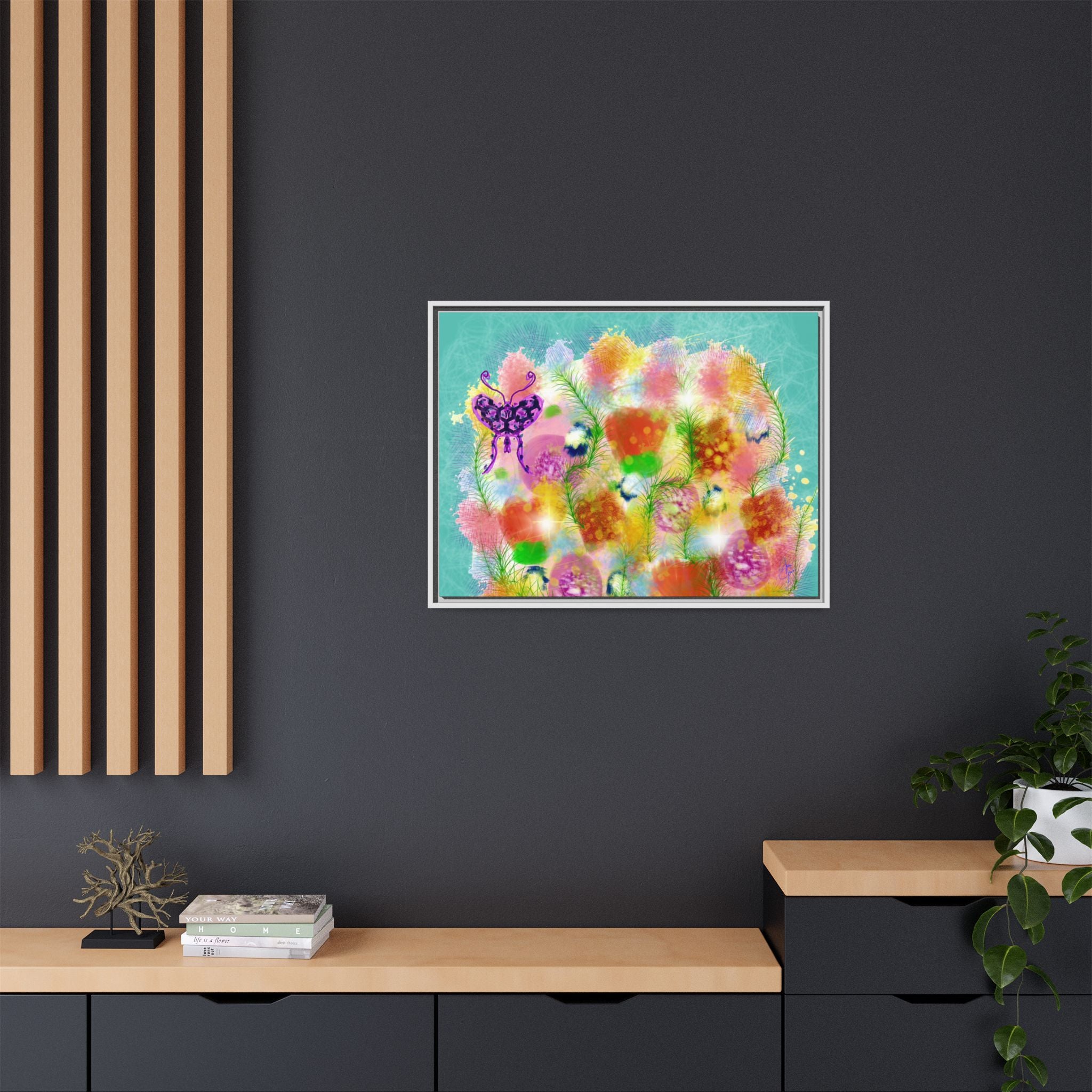Matte Canvas, Framed (Multi-color)
