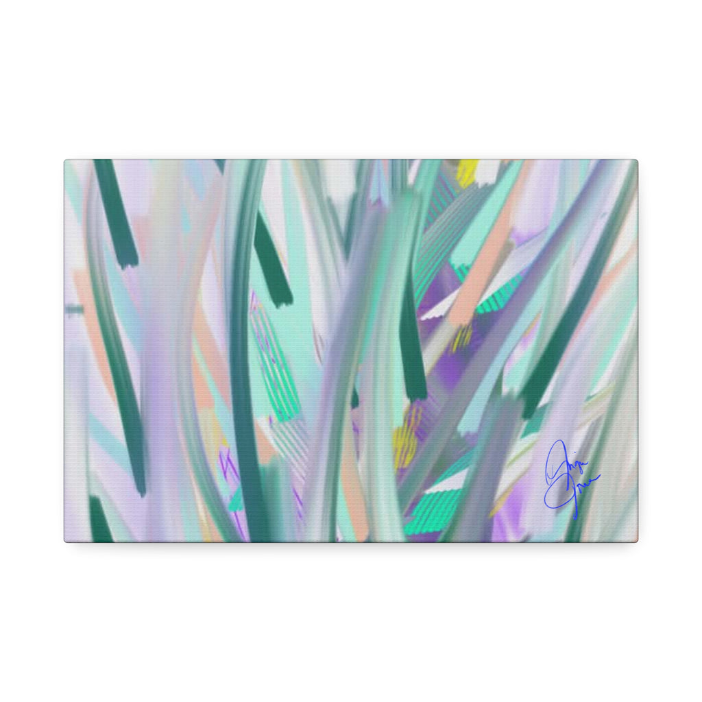 Abstract Pastel Grass Canvas Print — Stretched 1.5"