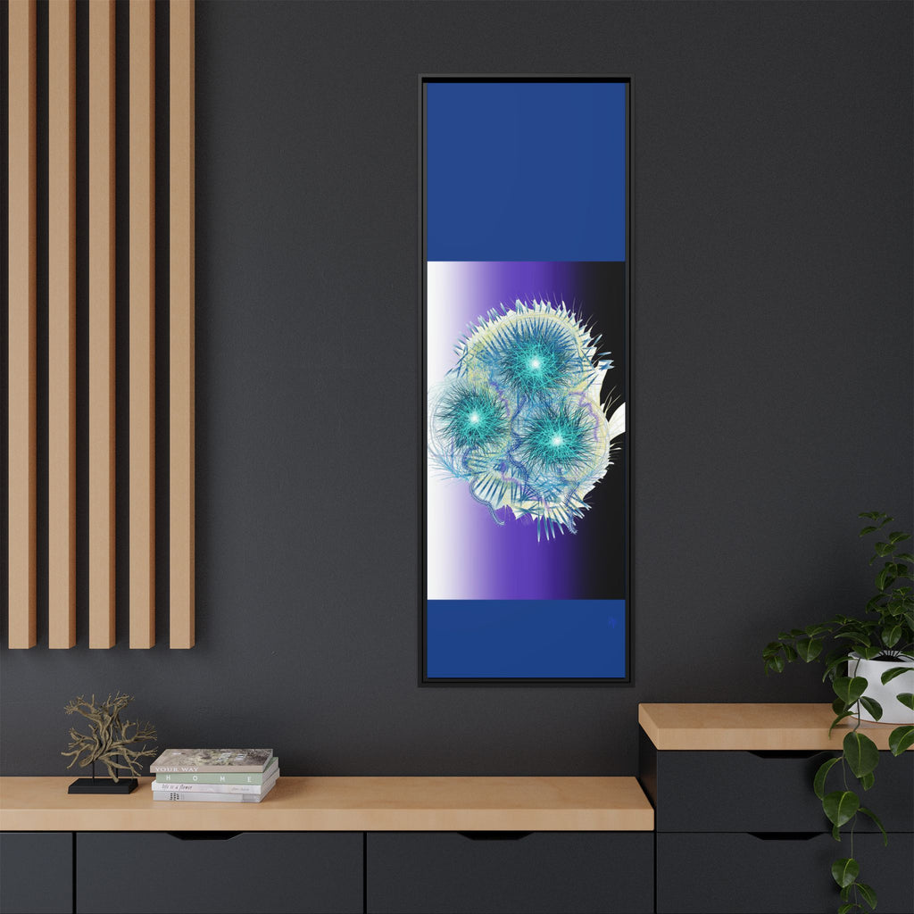 Dandelion Abstract Print Matte Canvas Framed Wall Art