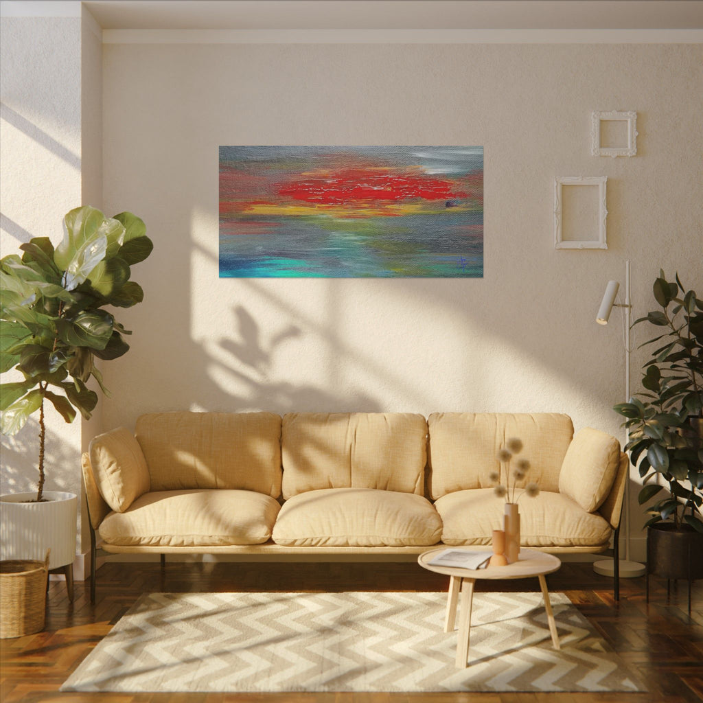 Abstract Sunset Matte Canvas Wall Art