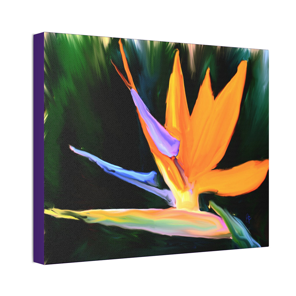 Bird of Paradise Floral Canvas Print — Vibrant Tropical Wall Art