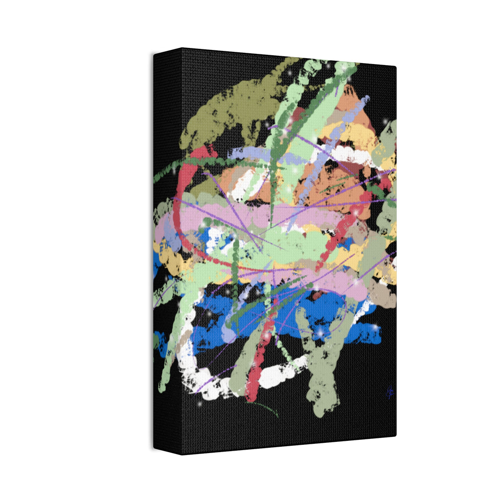 Abstract Color Splash Canvas Print — Vibrant Modern Wall Art (Stretched 1.5")