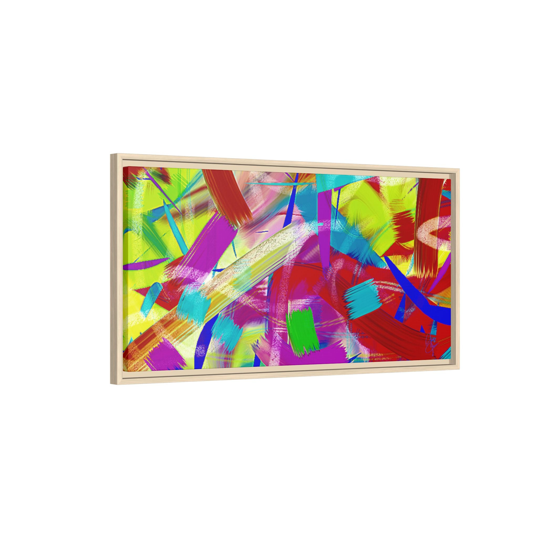 Matte Canvas, Framed (Multi-color)