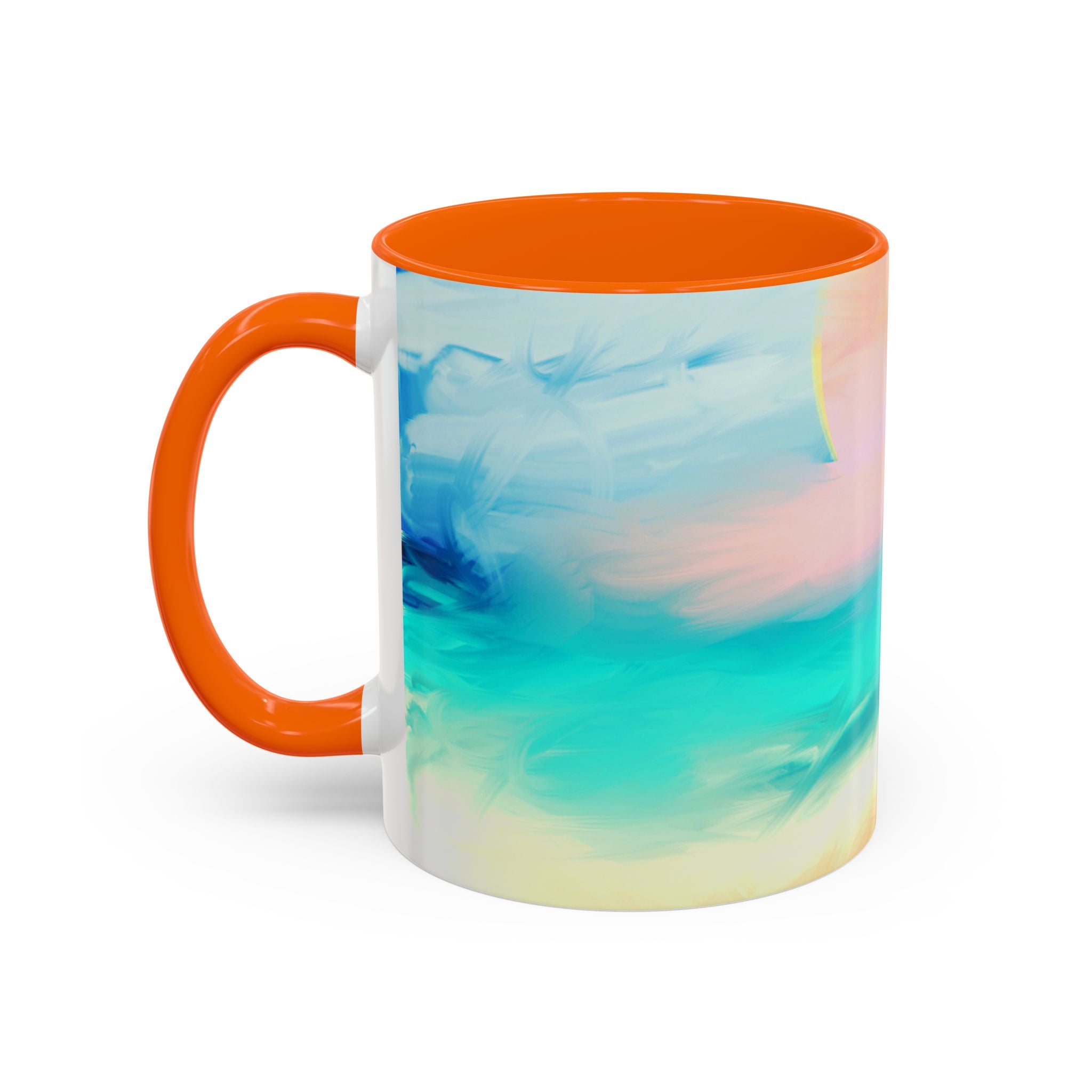 Beach Sunrise Accent Coffee Mug — Tropical Ocean Scene 11/15oz