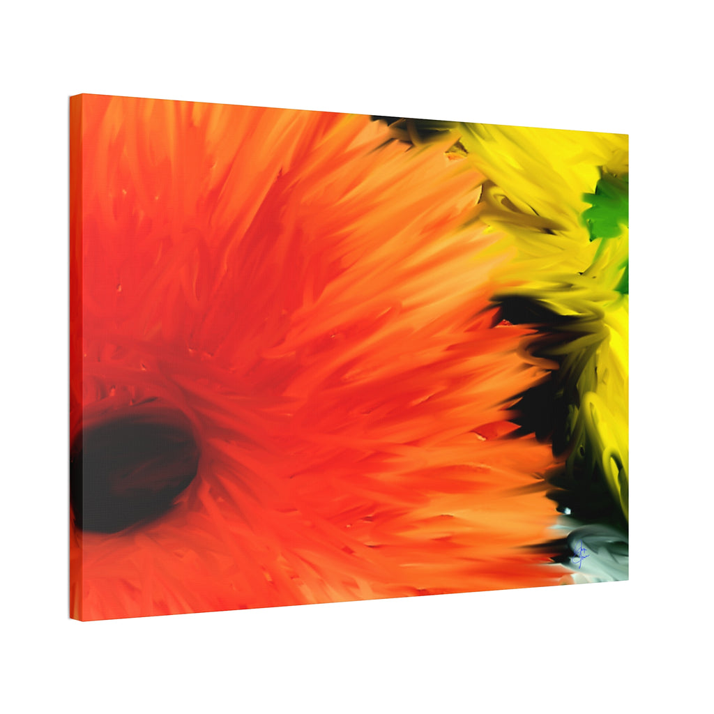 Sunflower Burst Canvas Wall Art - Stretched 1.5"