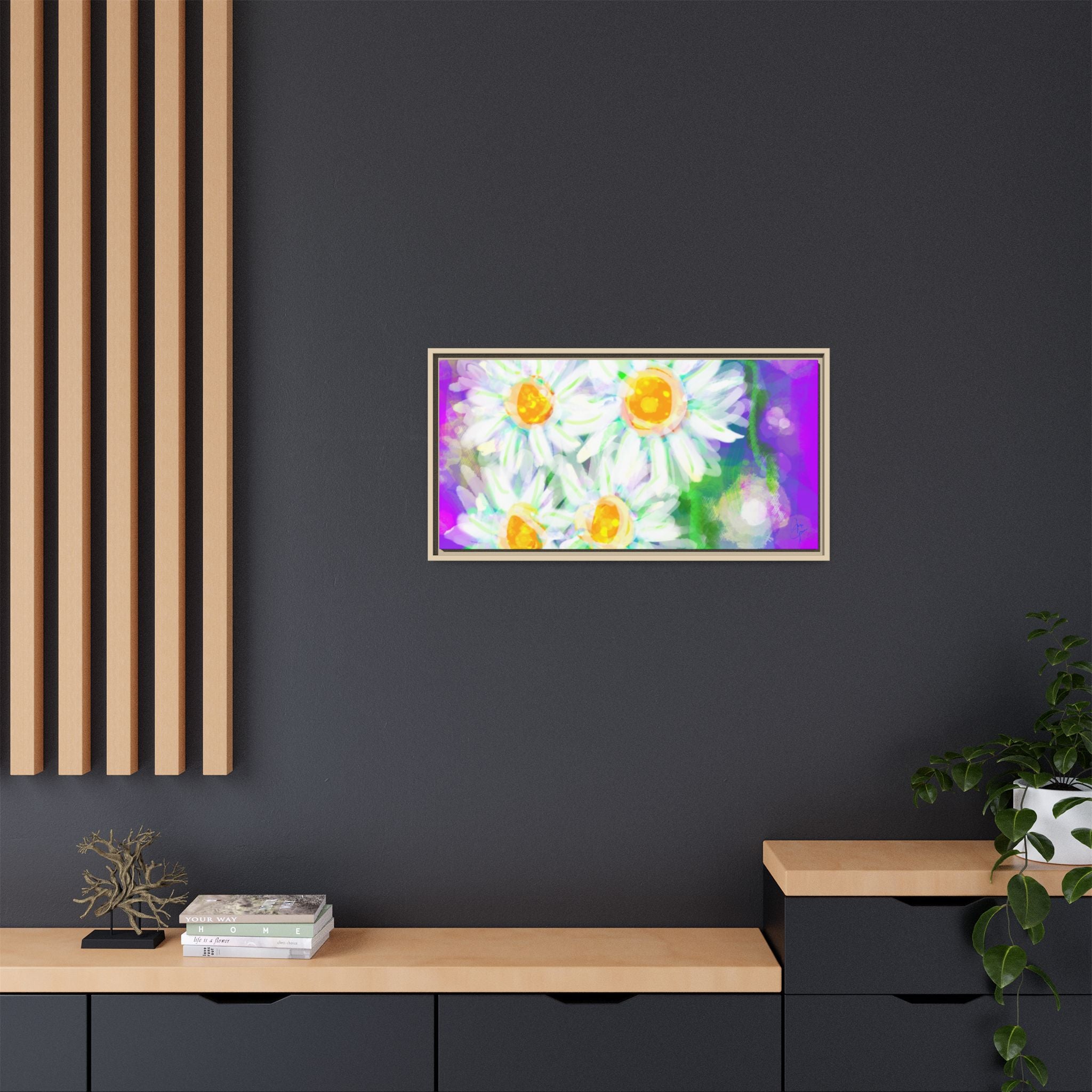 Matte Canvas, Framed (Multi-color)