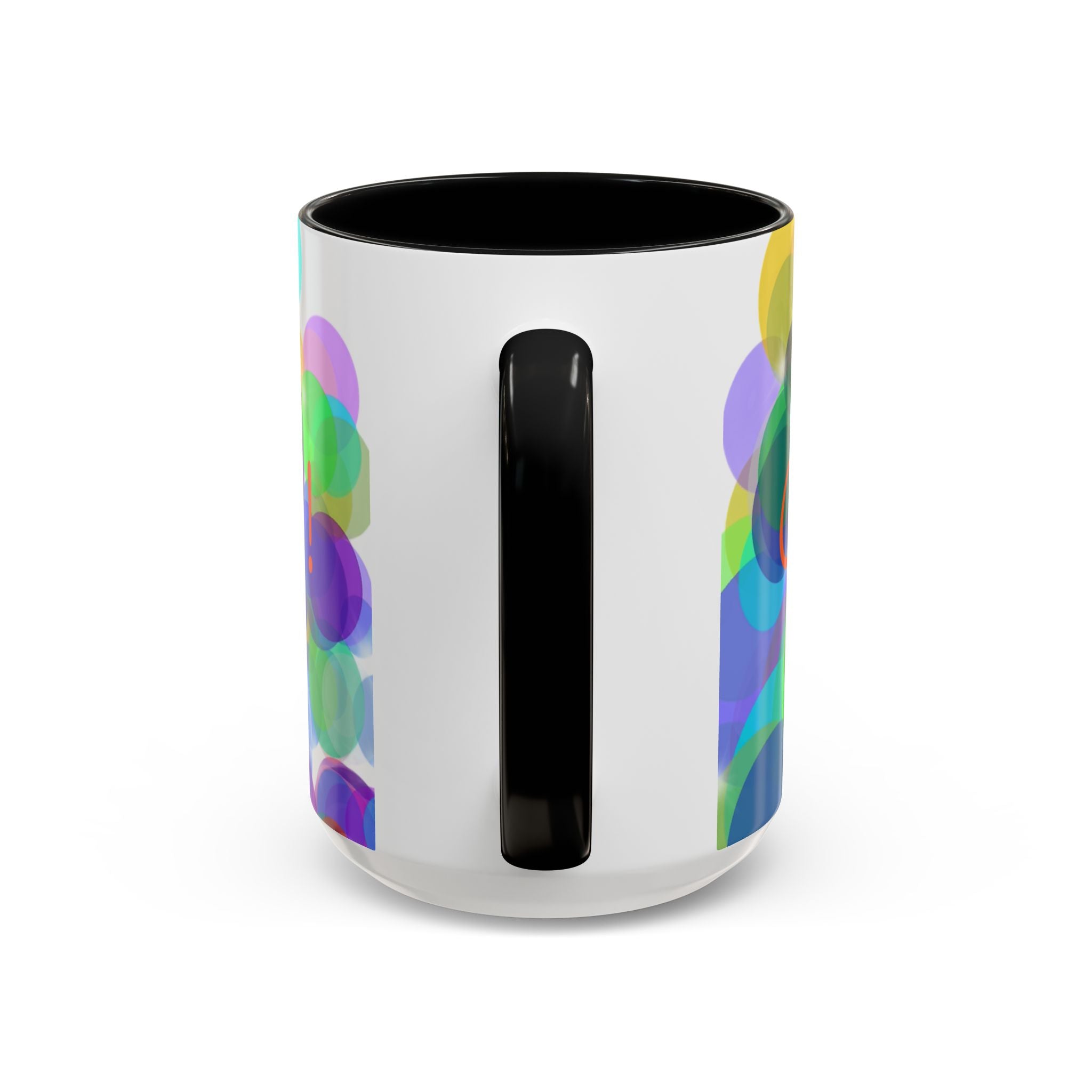 Colorful Bokeh "Choose Joy!" Accent Coffee Mug (11/15oz)