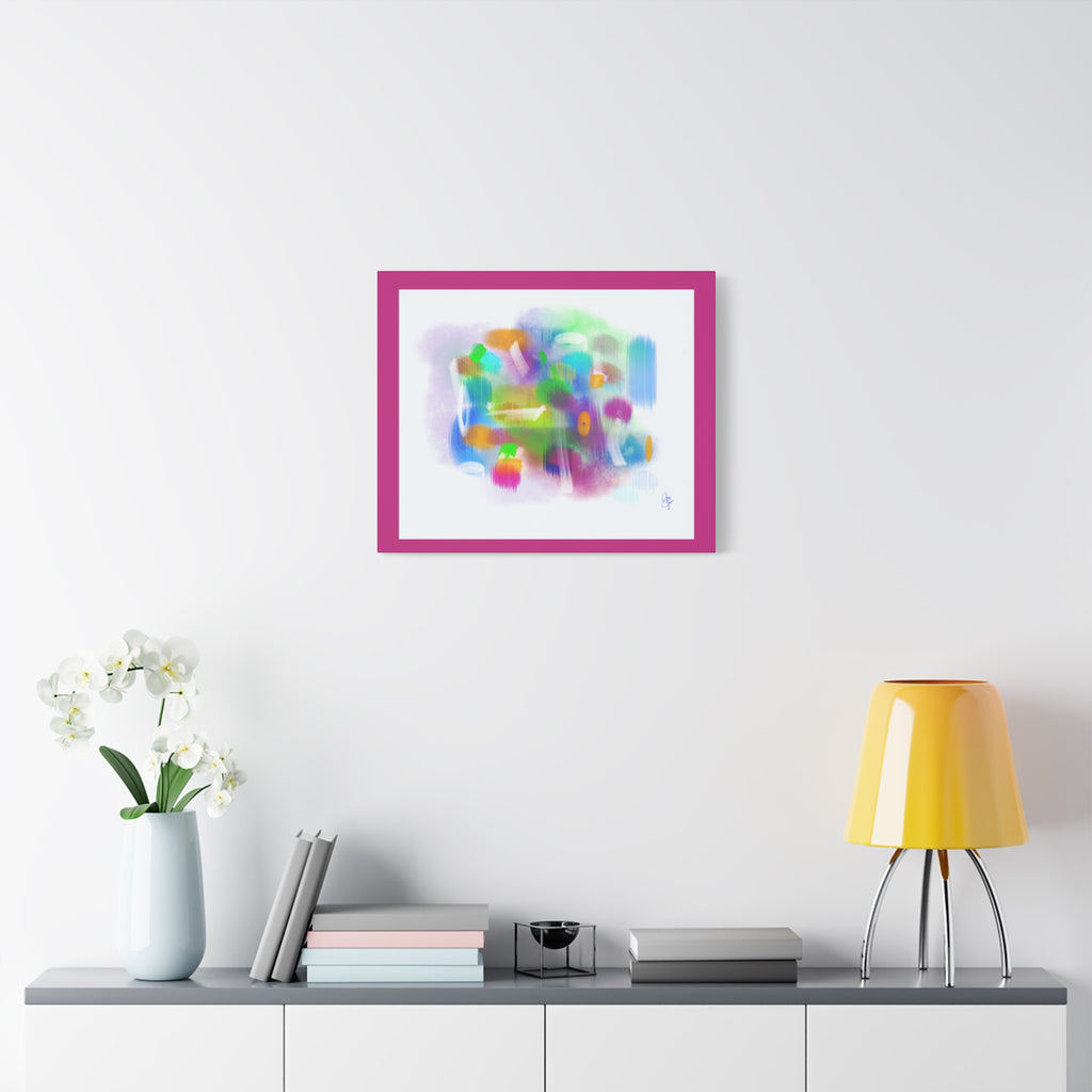Abstract Colorful Brushstroke Canvas Print — Vibrant Modern Wall Art