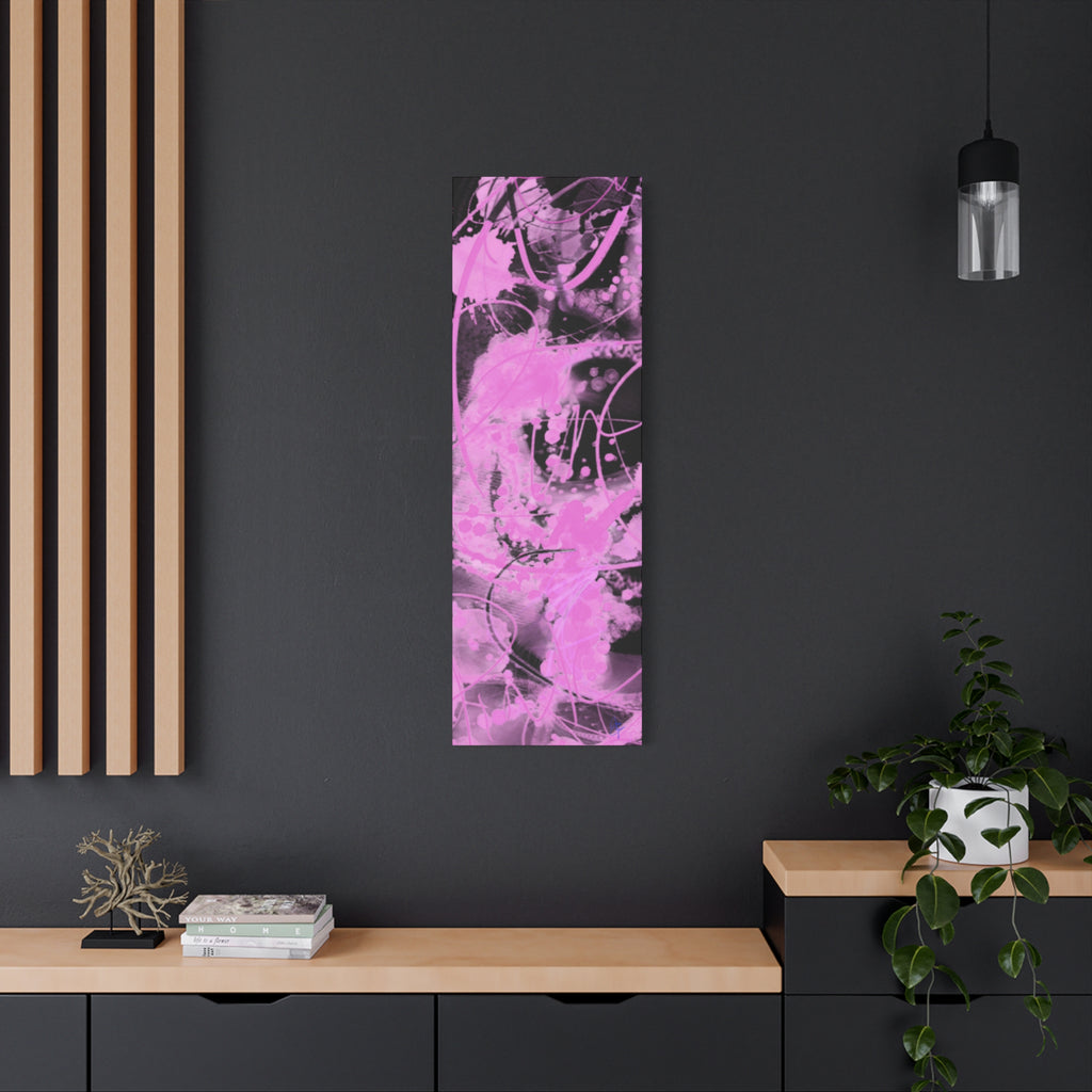 Pink Abstract Graffiti Matte Canvas