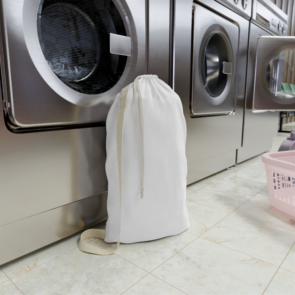 Laundry Day Drawstring Bag — Cute Pile of Clothes Graphic