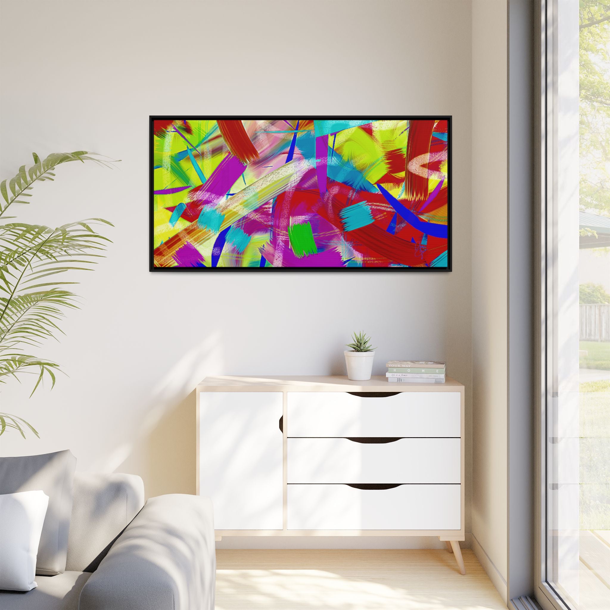 Matte Canvas, Framed (Multi-color)