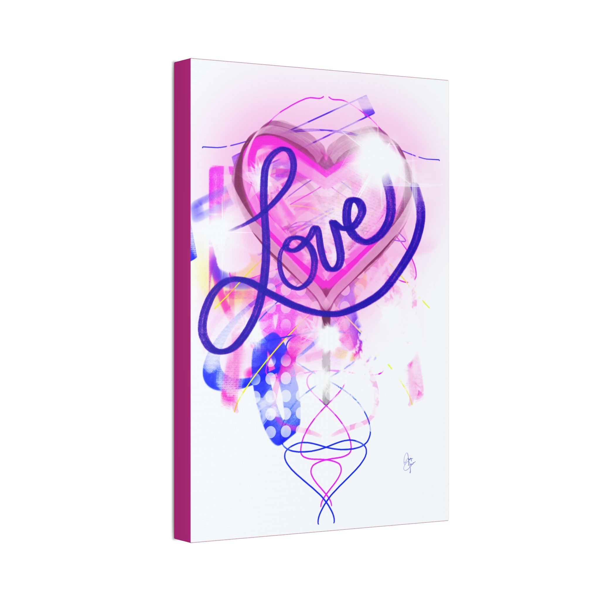 Valentine "Love Your Valentine" Stretched Canvas Wall Art