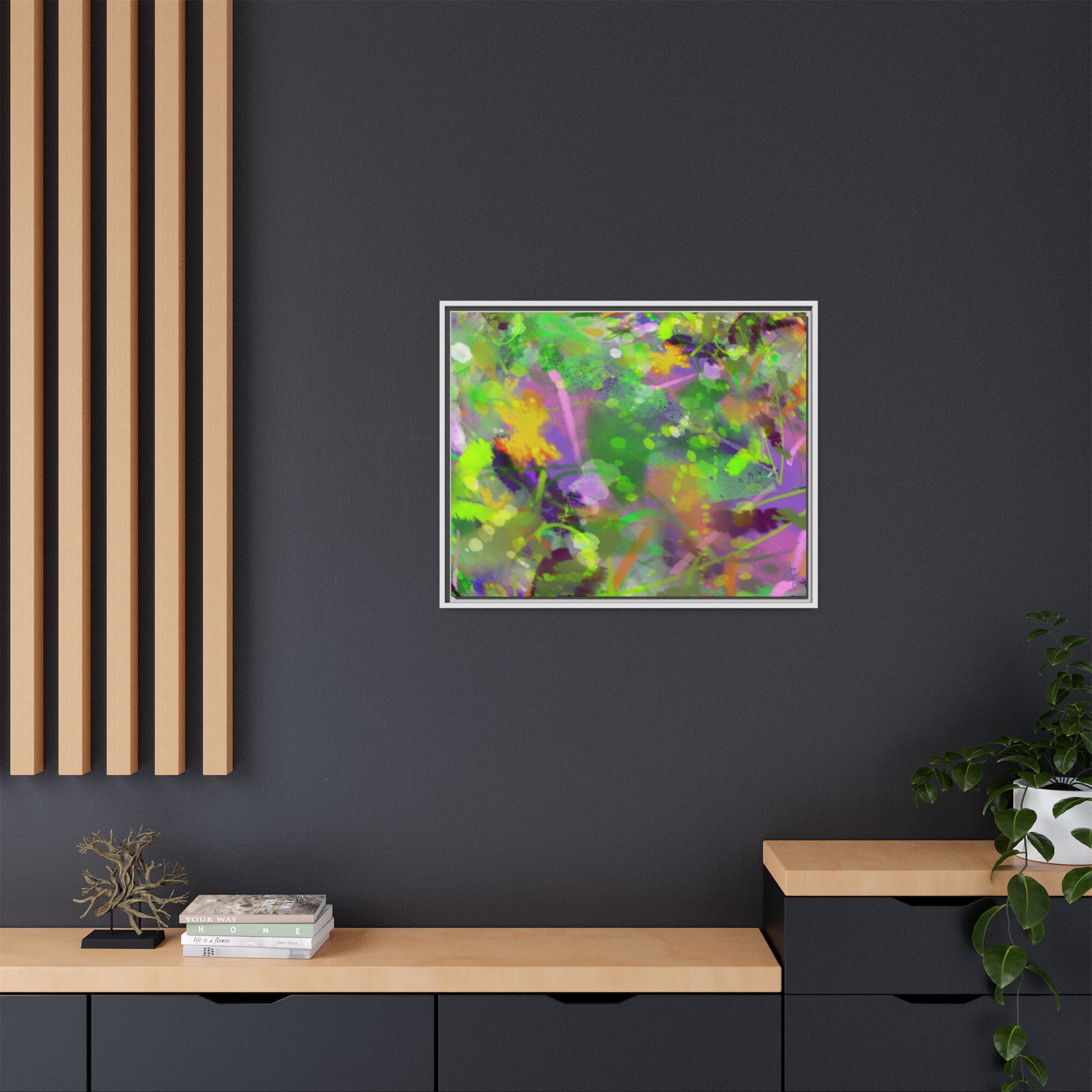 Matte Canvas, Framed (Multi-color)