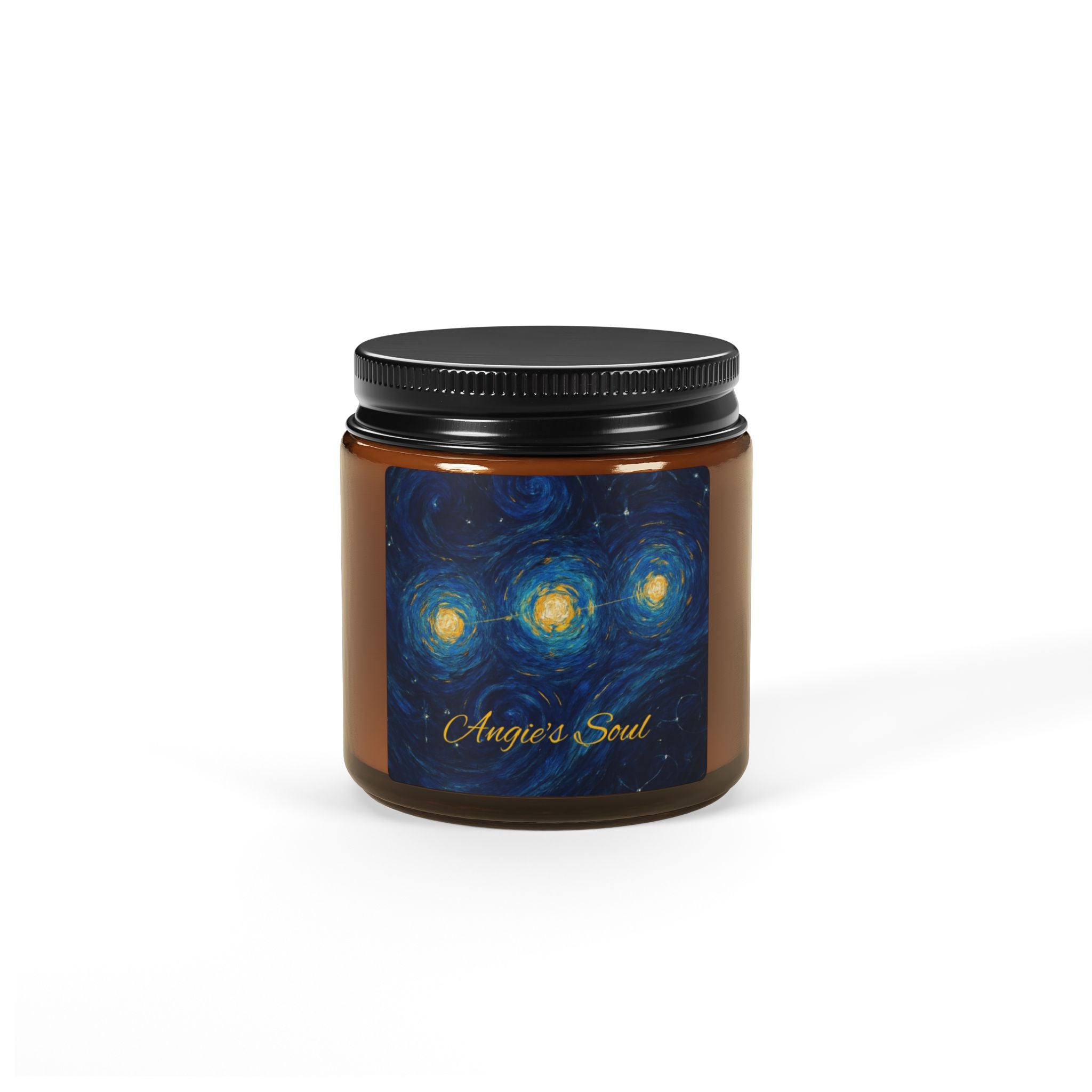 Soy Candle — "Angels Soul" Amber Jar Scented Candle (Multiple Sizes)