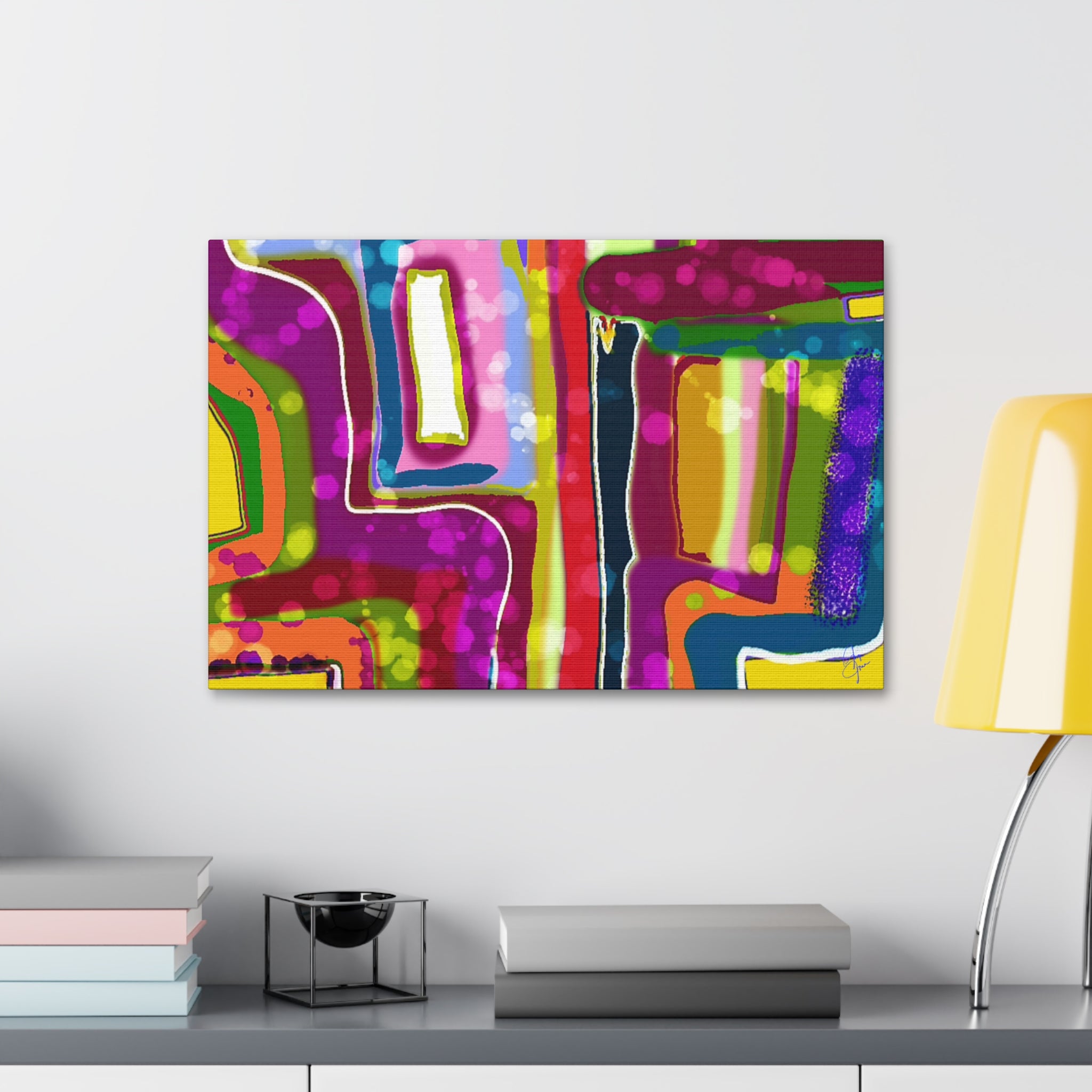 Abstract Colorburst Canvas – Vibrant Pop Art Wall Decor