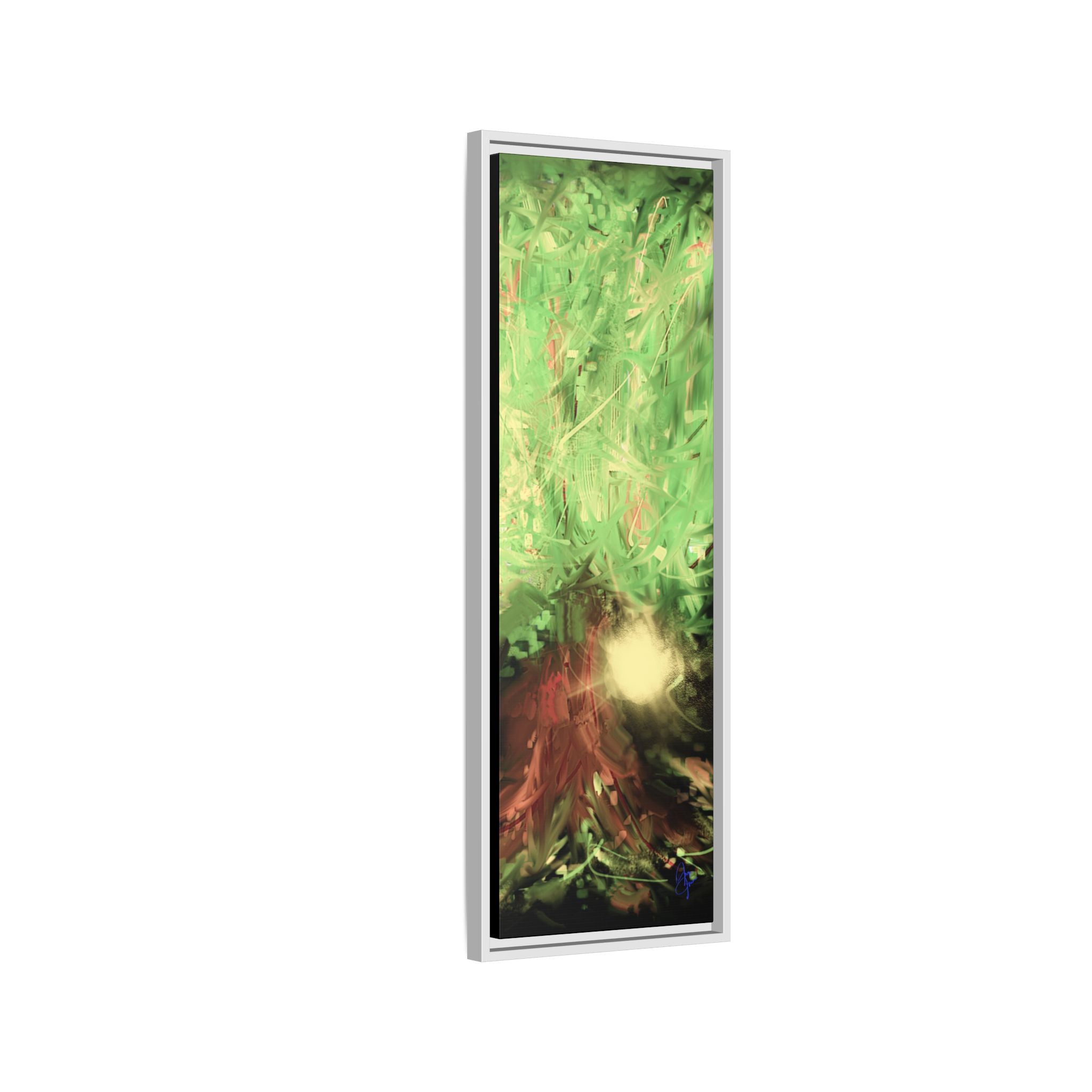 Sunset Tree Matte Canvas Framed Wall Art