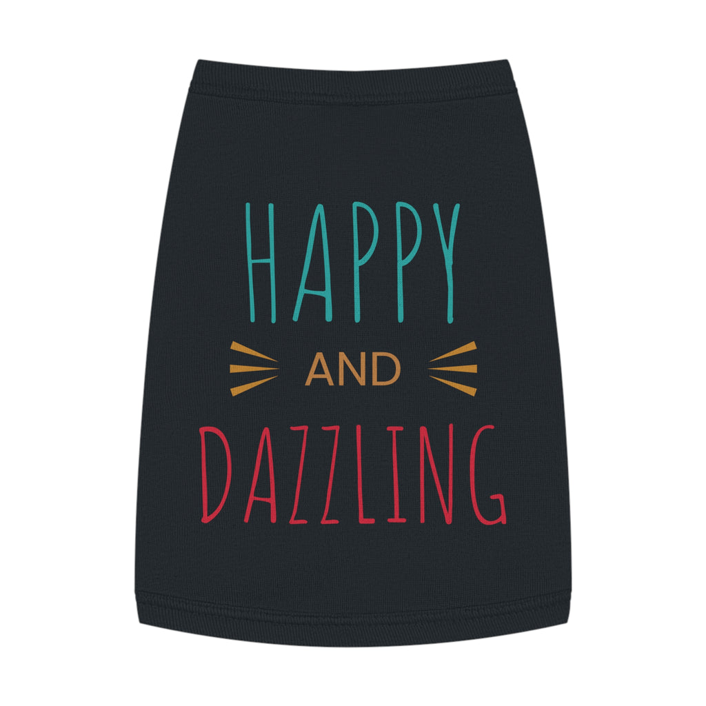 Happy & Dazzling Pet Tank Top for Fun-Loving Pets I