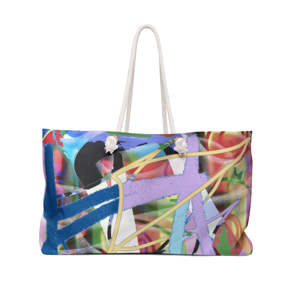 Abstract Graffiti Weekender Bag — Colorful Street Art Travel Tote