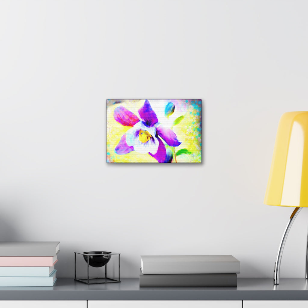 Purple Orchid Canvas Wall Art - Vibrant Floral Stretched Canvas