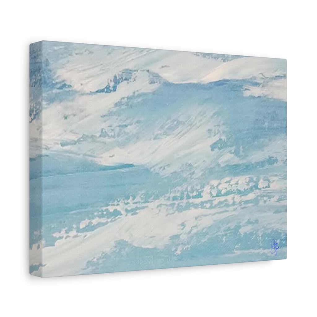 Canvas Wall Art - Serene Ocean Waves Design