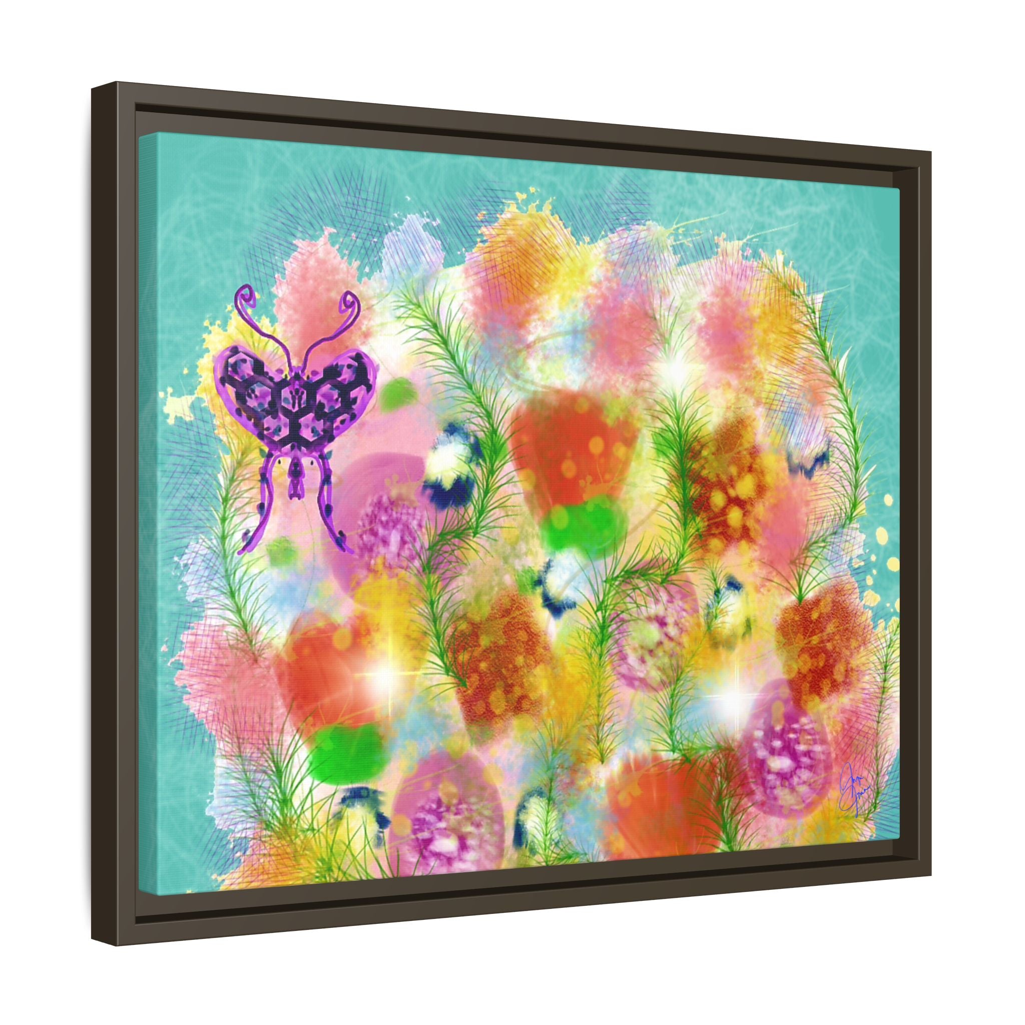 Matte Canvas, Framed (Multi-color)