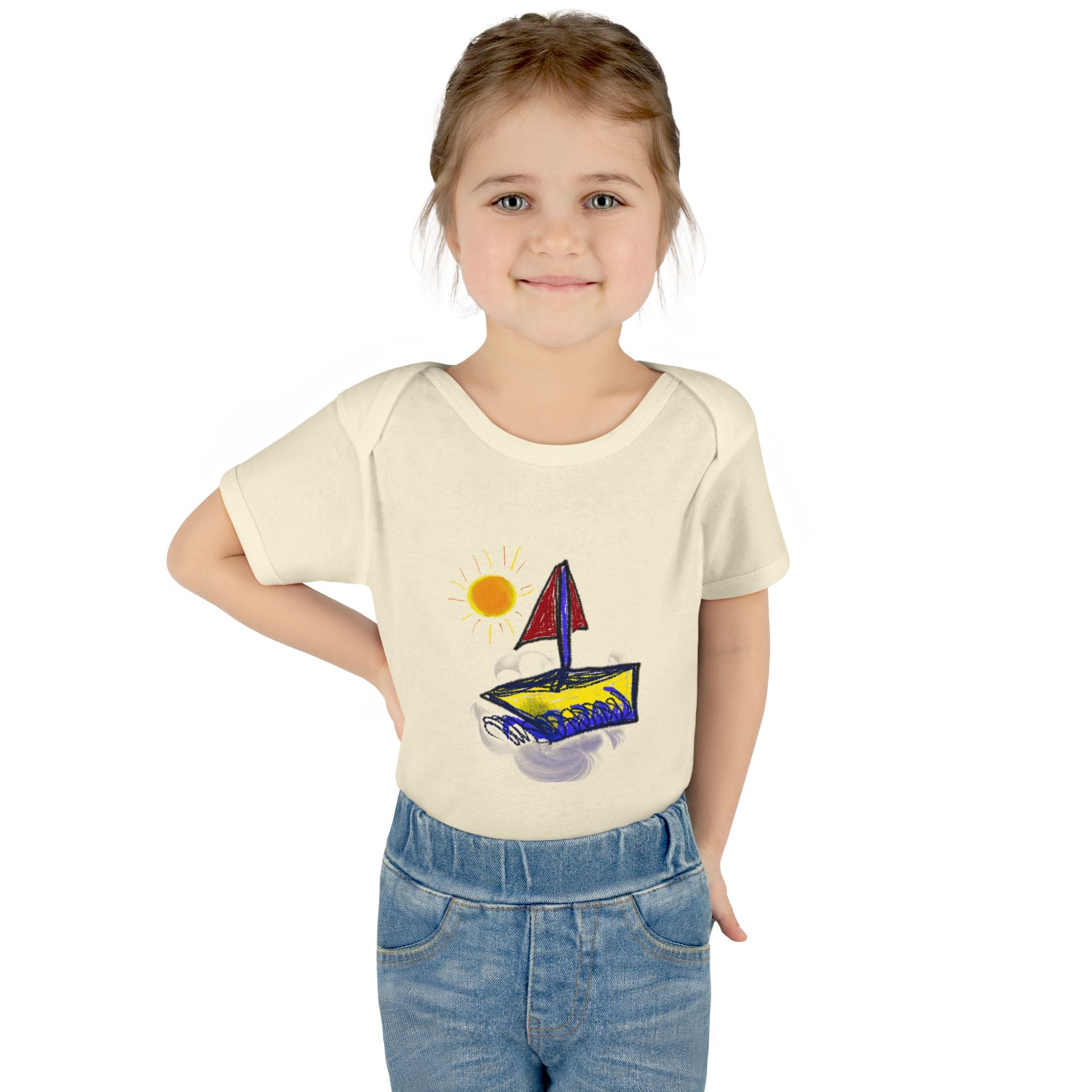 Sailboat Sunshine Infant Bodysuit – Cute Baby Nautical Onesie