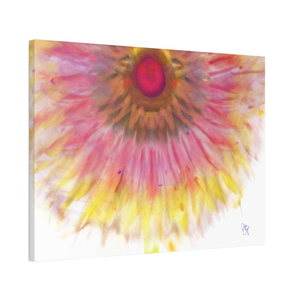 Sunburst Floral Canvas Print – Stretched 1.5'' Wall Art