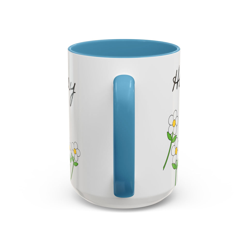 Lemon Bike Coffee Mug — 'Happy Day' Accent Ceramic Mug (11/15oz)