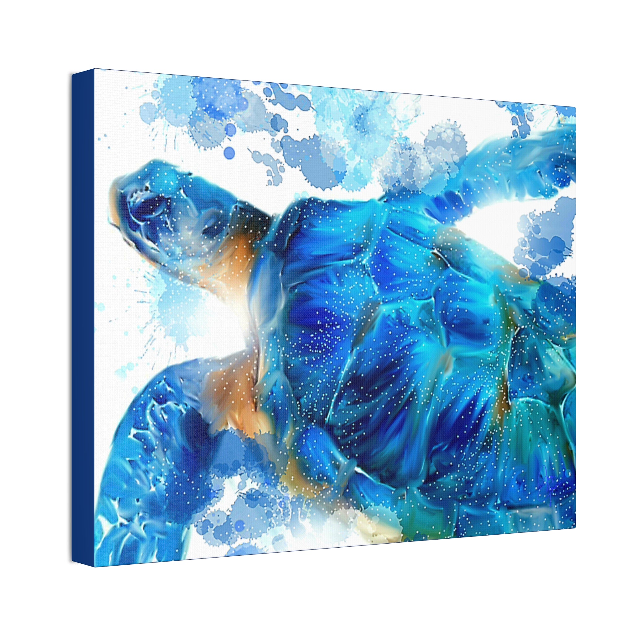 Sea Turtle Canvas Stretch — Stretched Canvas Wall Art (1.5")