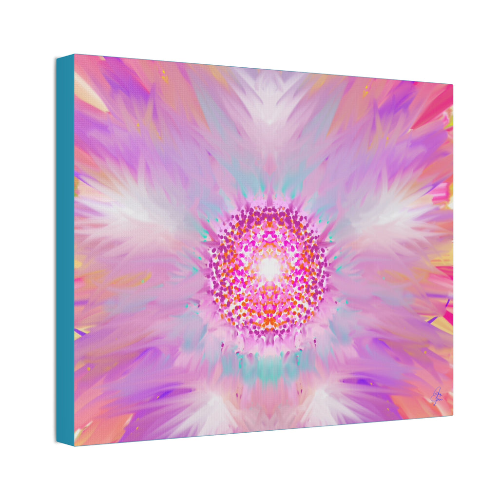 Pink Mandala Abstract Canvas - Stretched 1.5" Wall Art
