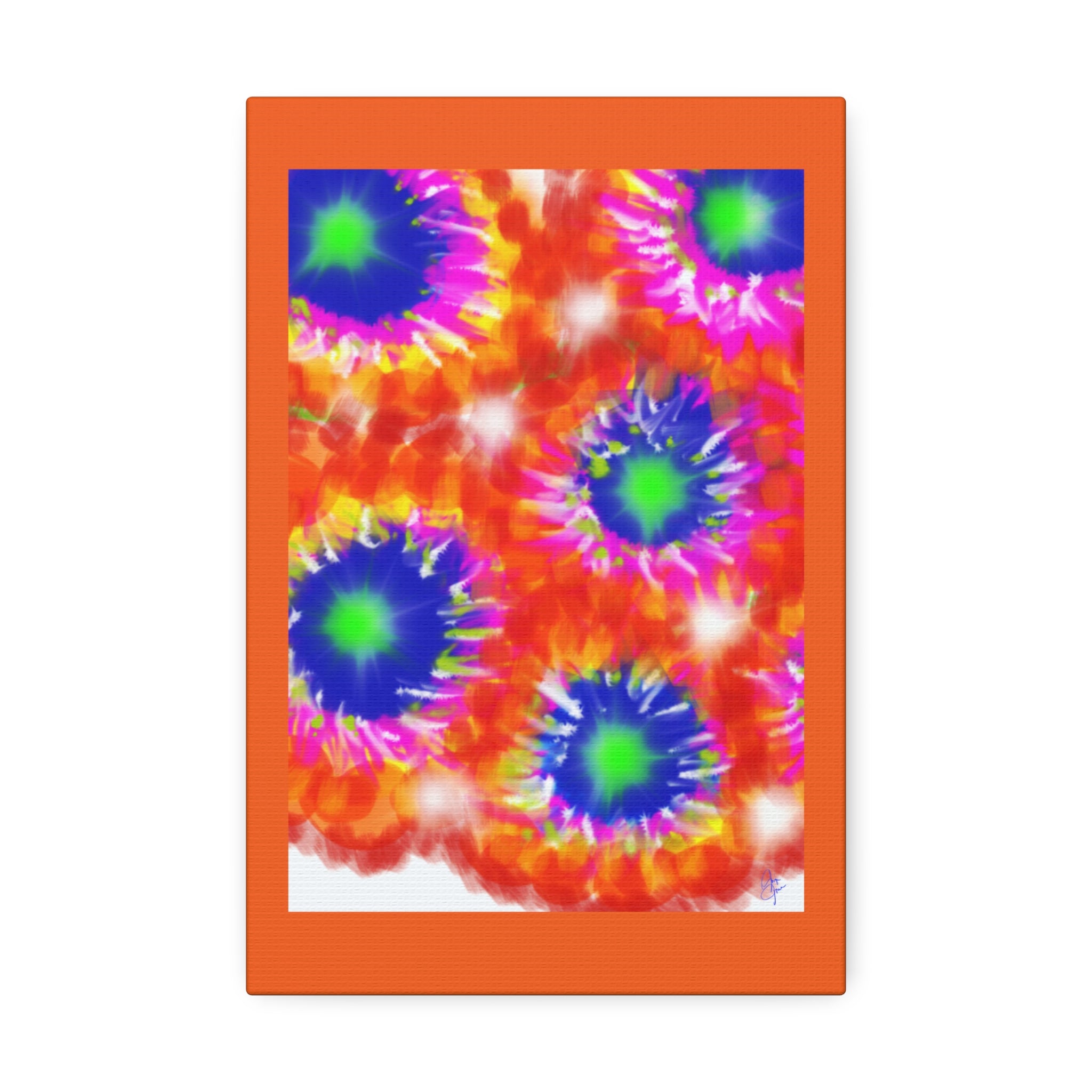 Tie-Dye Burst Canvas Print — Vibrant Abstract Wall Art