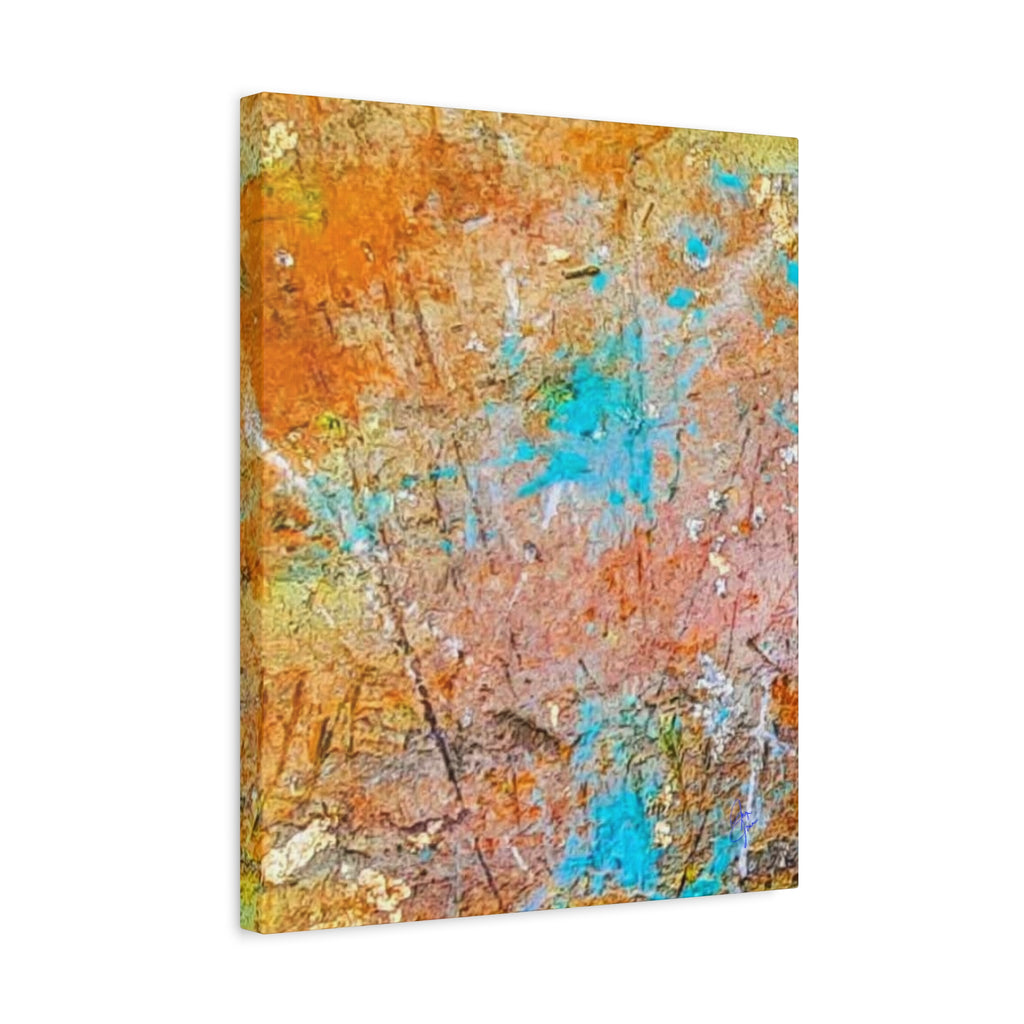 Matte Canvas Wall Art — 'Walk in the Woods' Abstract by Angie Jones (Stretched 1.25")