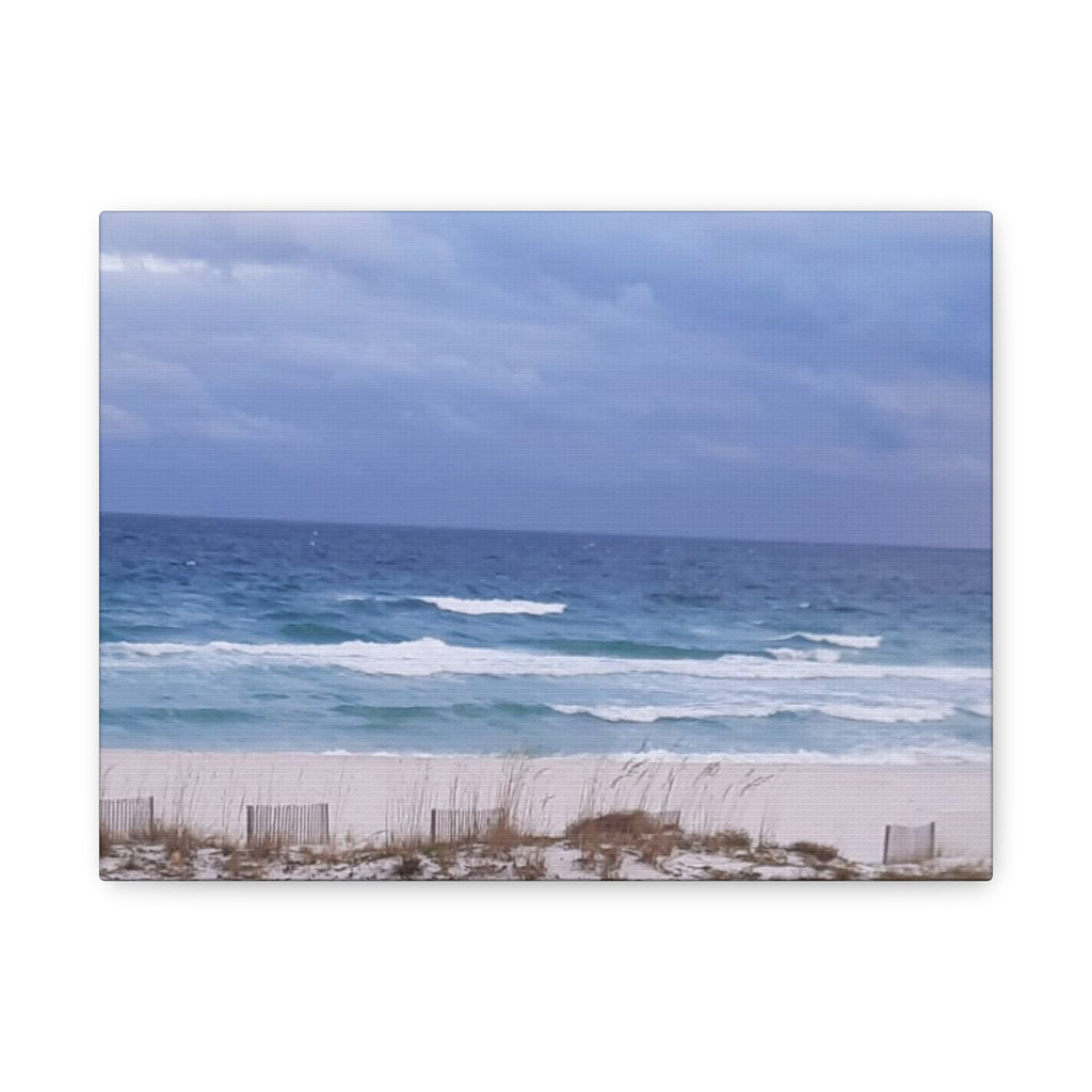 Coastal Waves Matte Canvas Print — Stretched Beach Wall Art