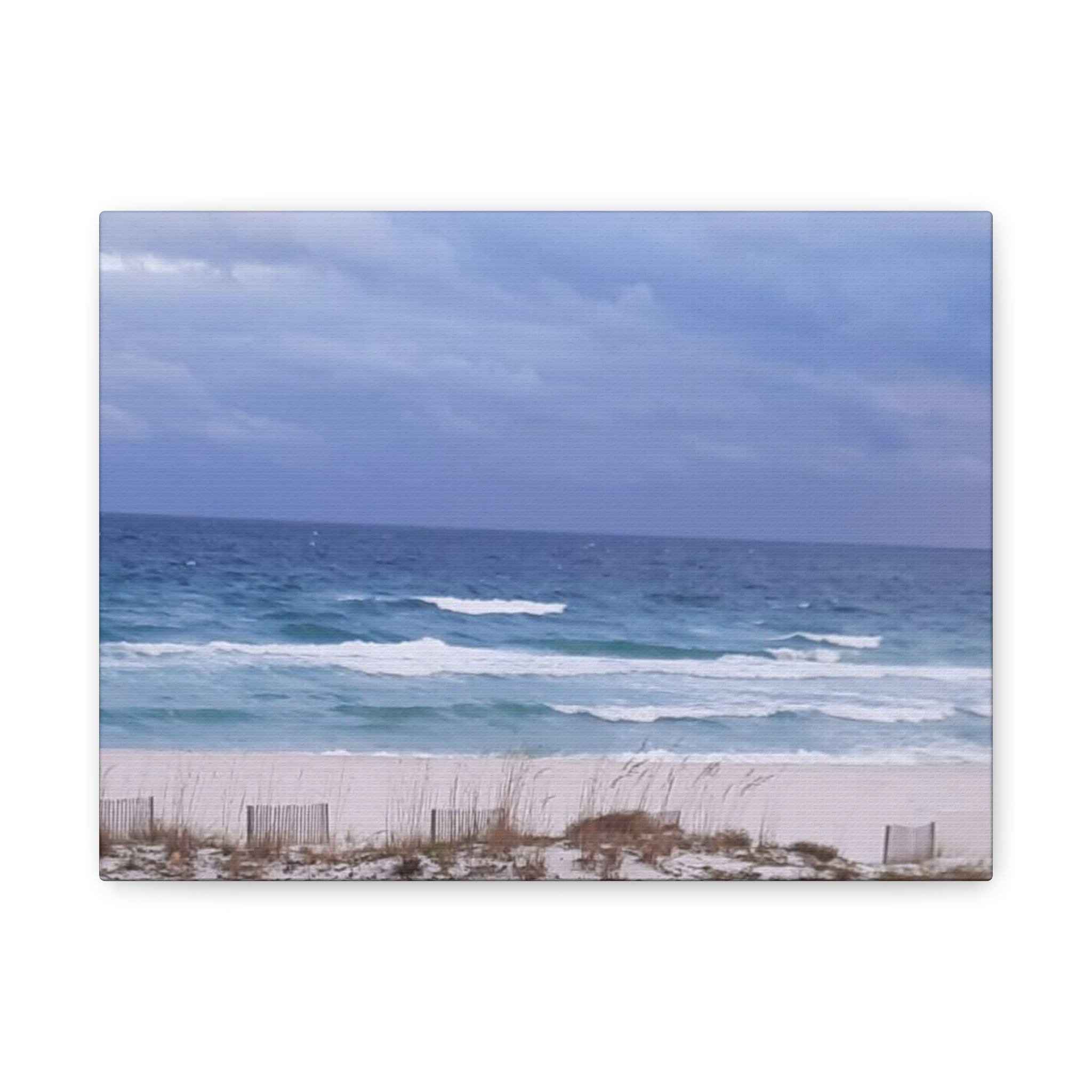 Coastal Waves Matte Canvas Print — Stretched Beach Wall Art