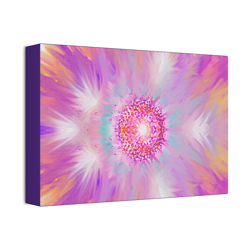 Pink Mandala Abstract Canvas - Stretched 1.5" Wall Art