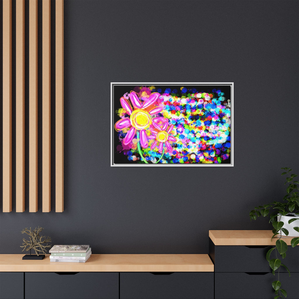 Playful Color Matte Canvas Framed Wall Art